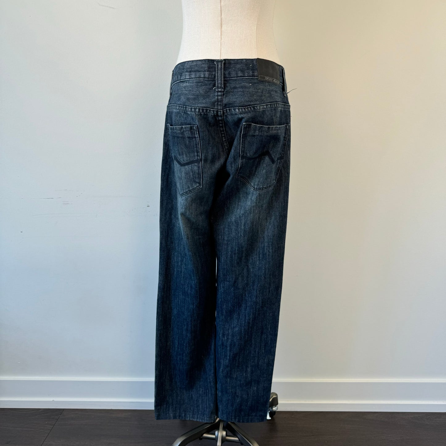 DKNY Dark Wash Straight Leg Jeans