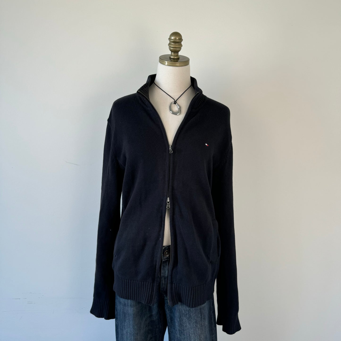 Tommy Double Zip Knit Sweater