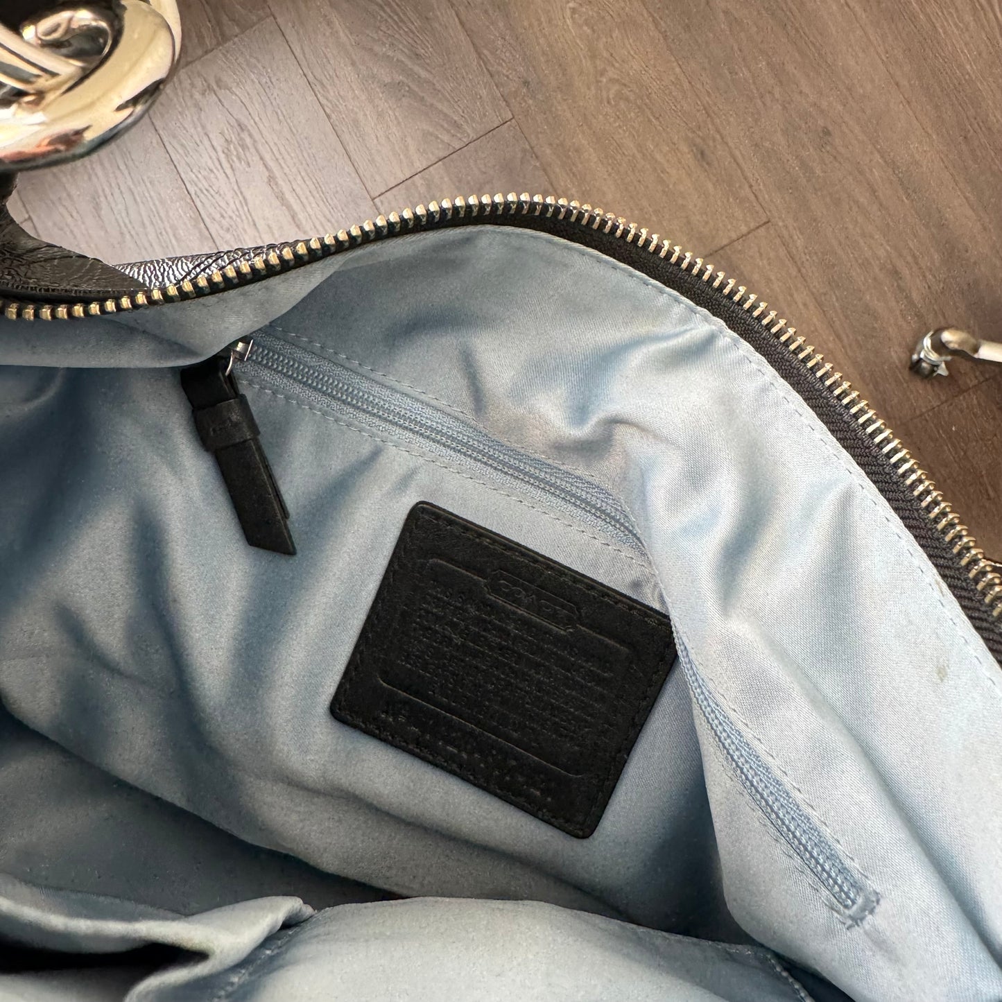 Coach Black Leather Shoulder Bag