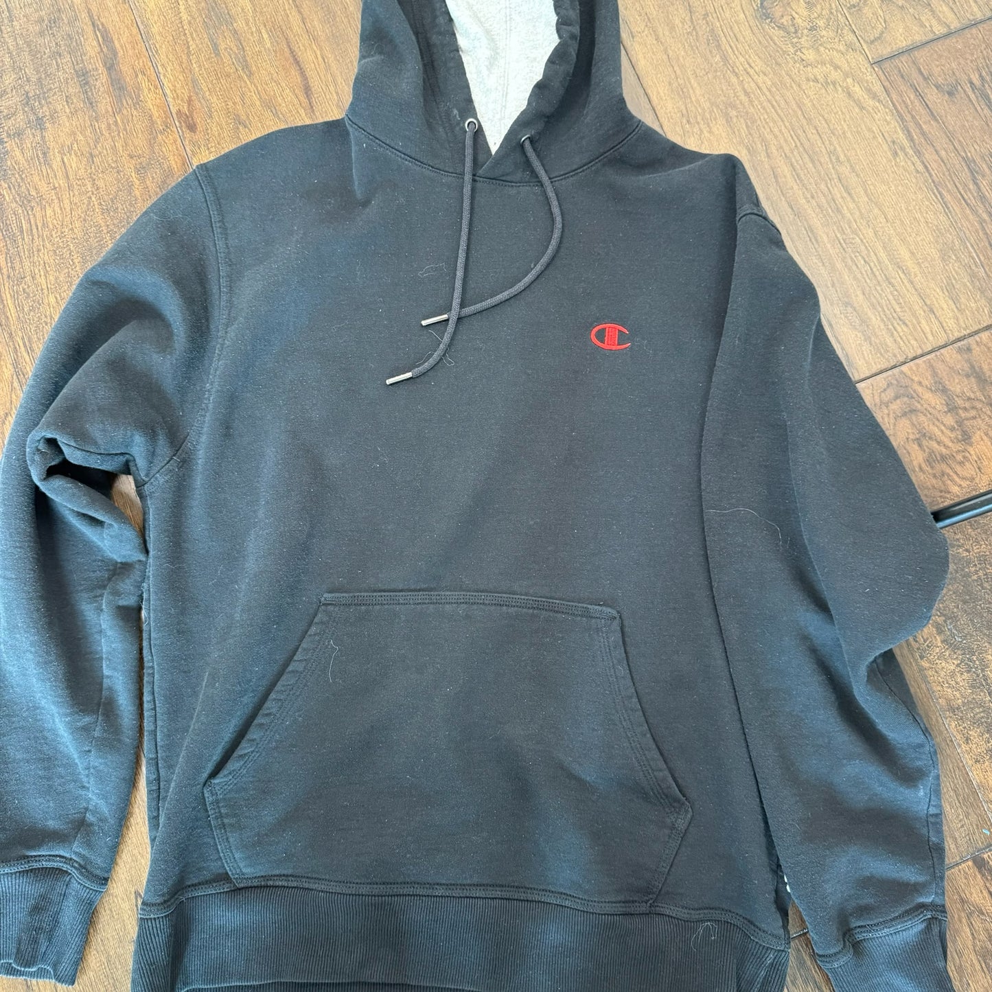 Champions Black Oversized Hoodie