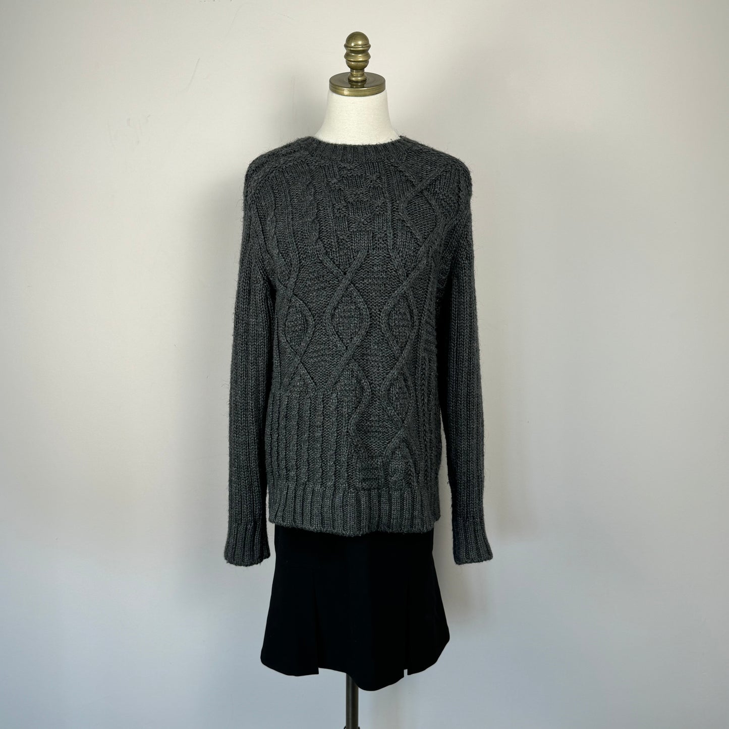 Vintage Black Midi Skirt