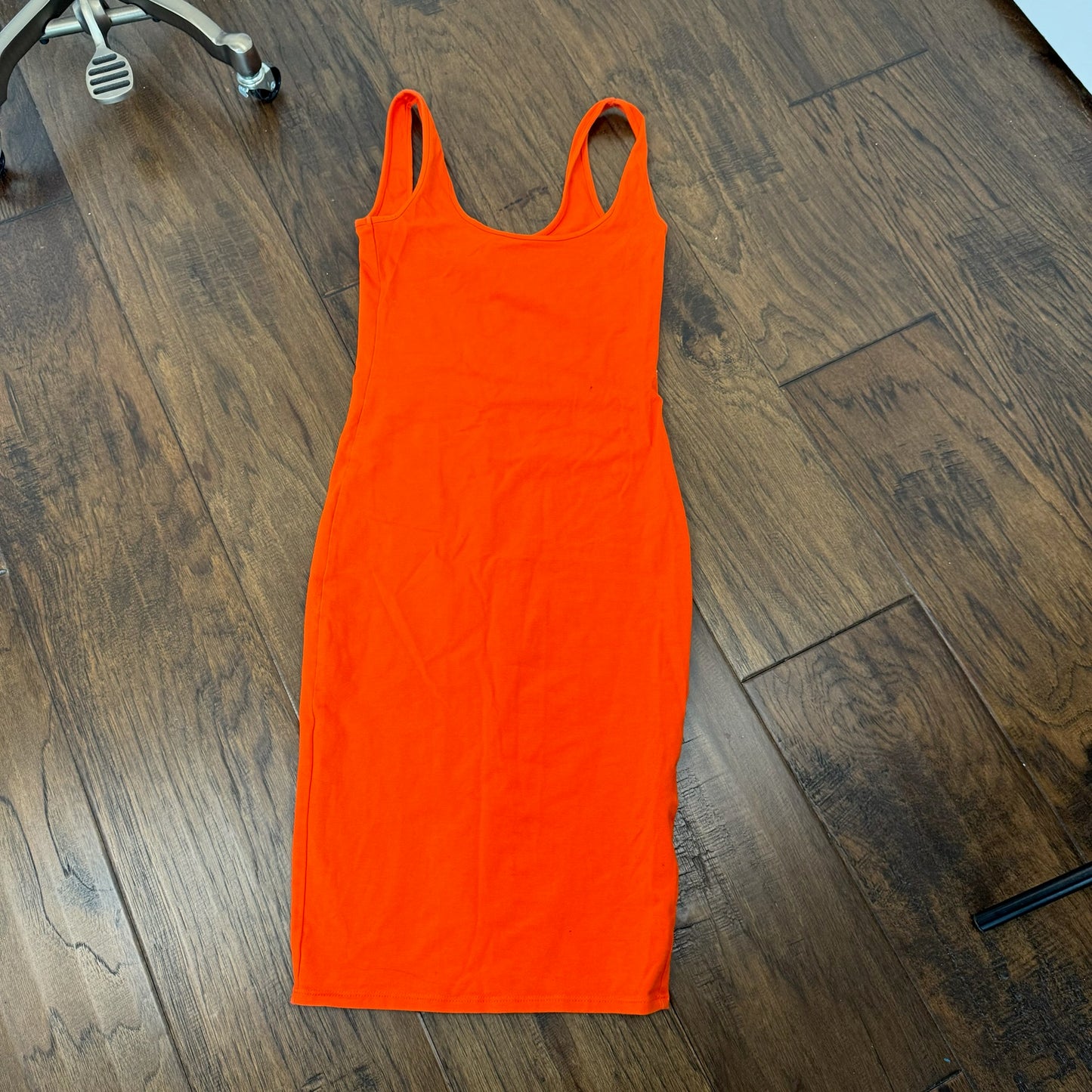Orange Bodycon Maxi Dress