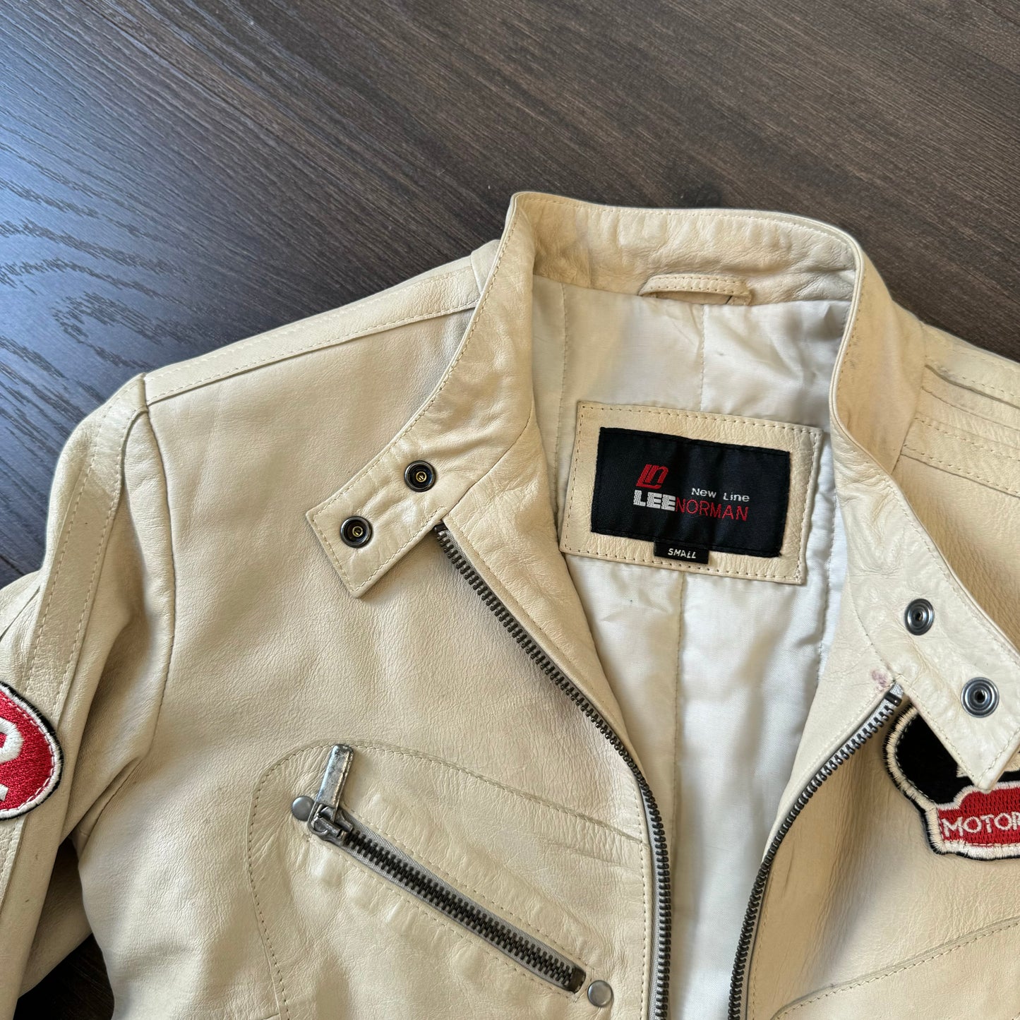 Vintage Moto Racer Leather Jacket