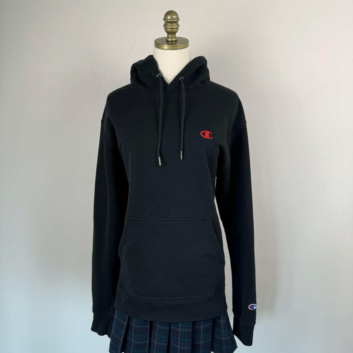 Champions Black Oversized Hoodie