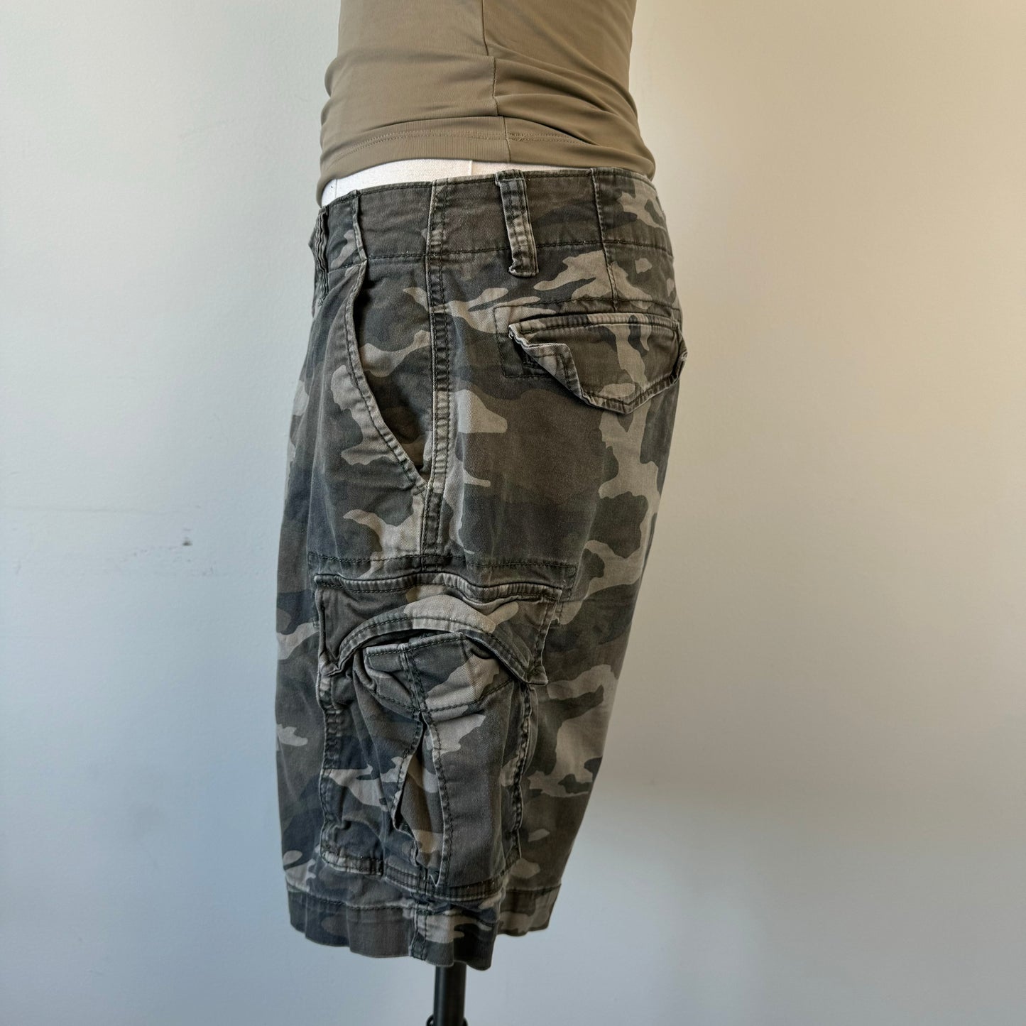 Camo Cargo Bermuda Shorts