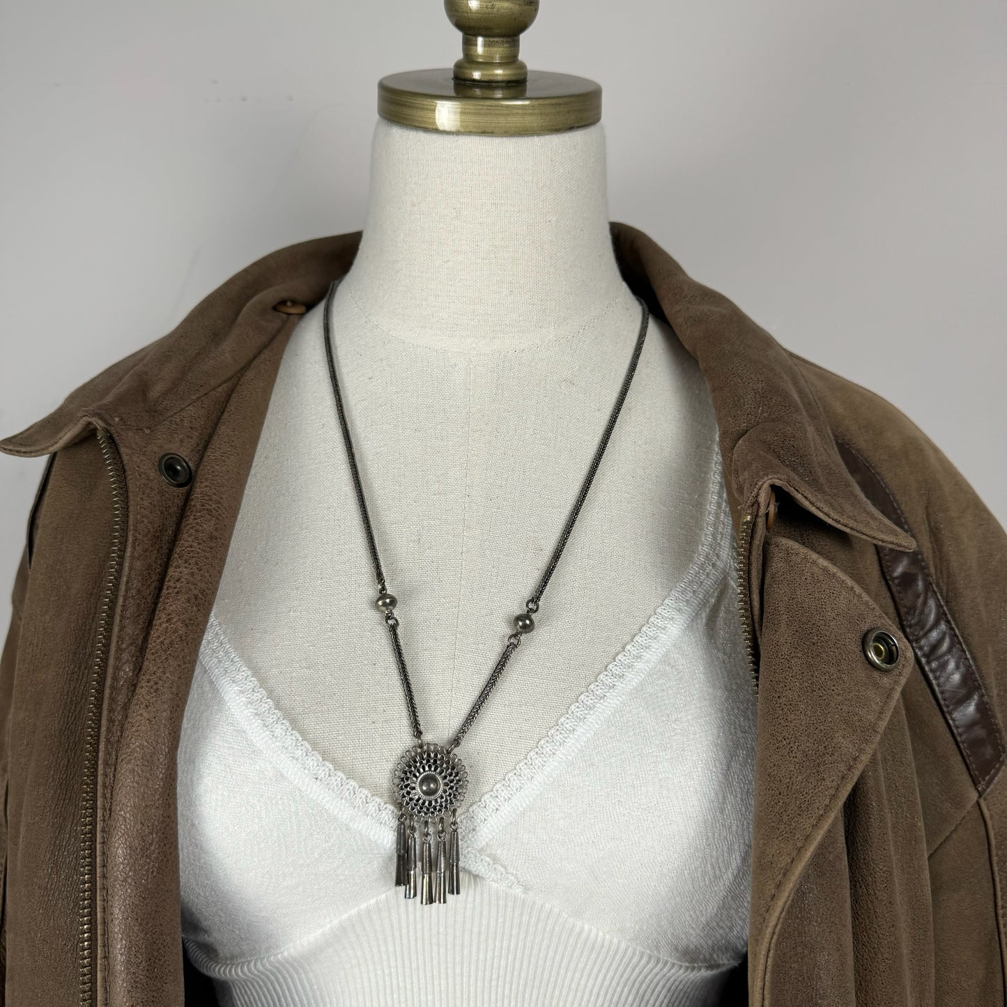 Vintage Silver Chunky Necklace