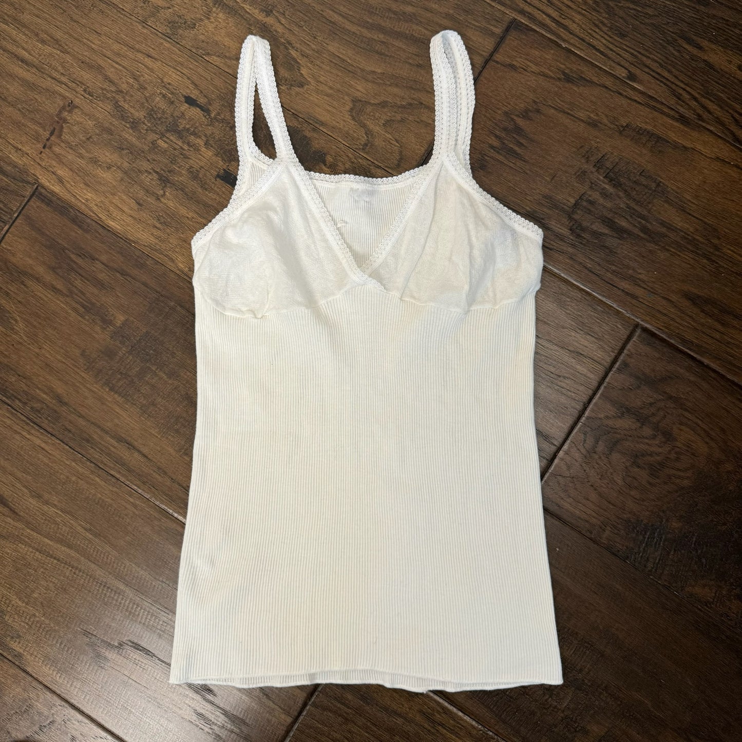 Cream Babydoll Fitted Cami Top