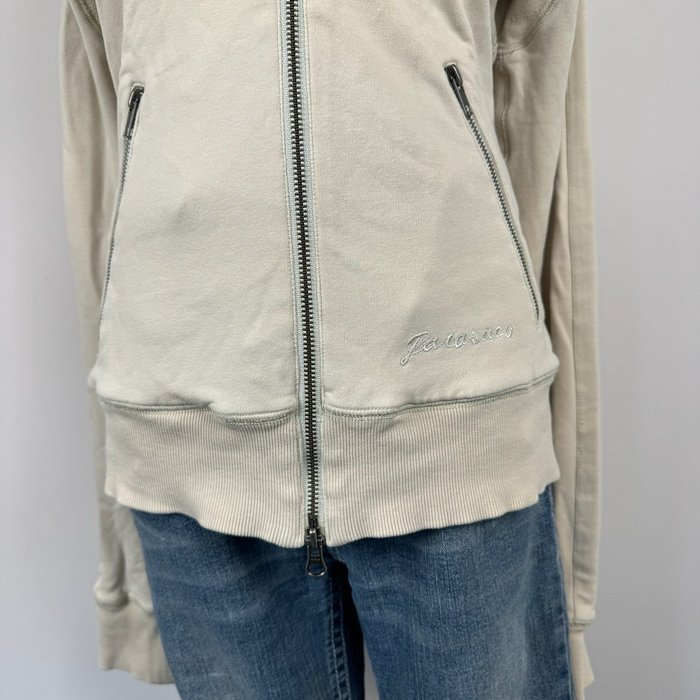 Parasuco Beige Double Zip Sweater
