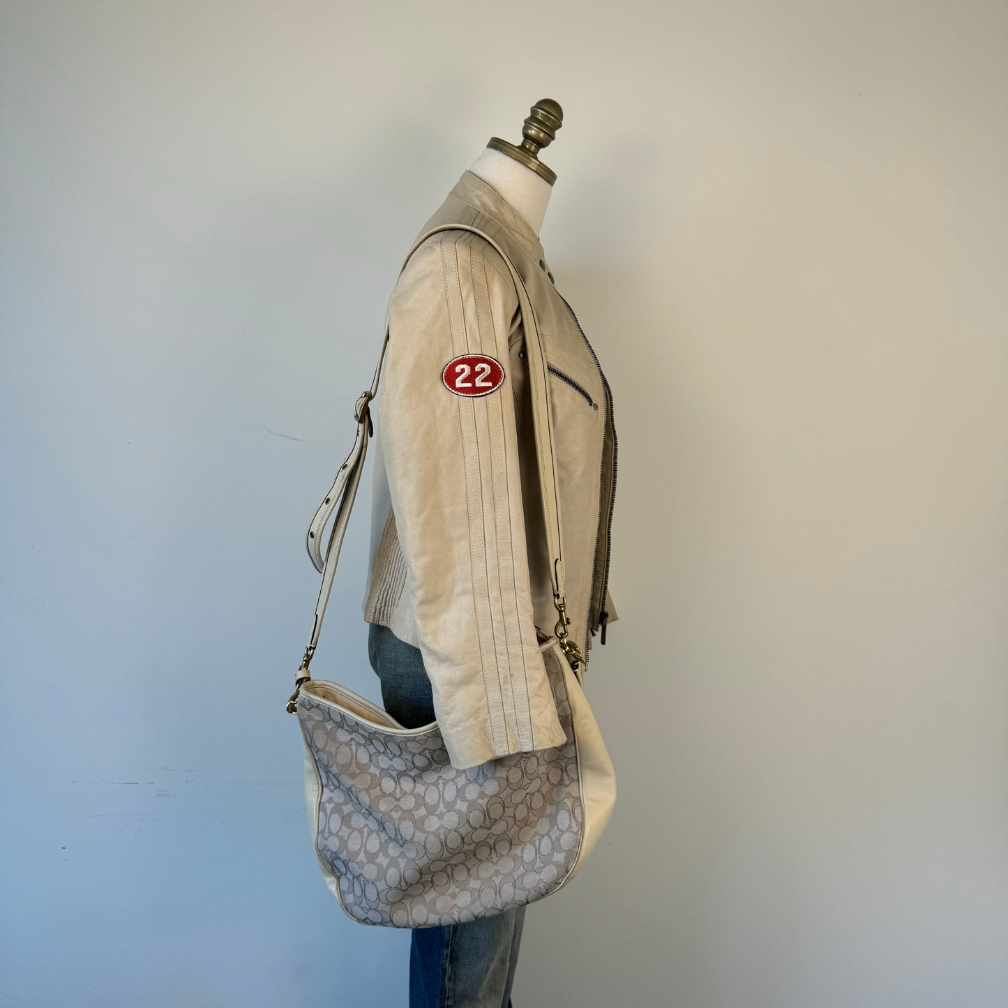 Coach Cream Shoulder Bag