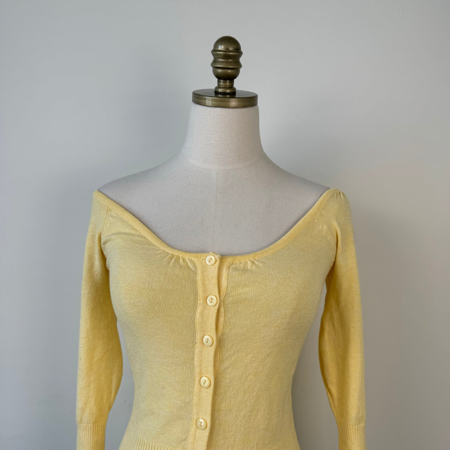 Butter Yellow Dainty Off Shoulder Top