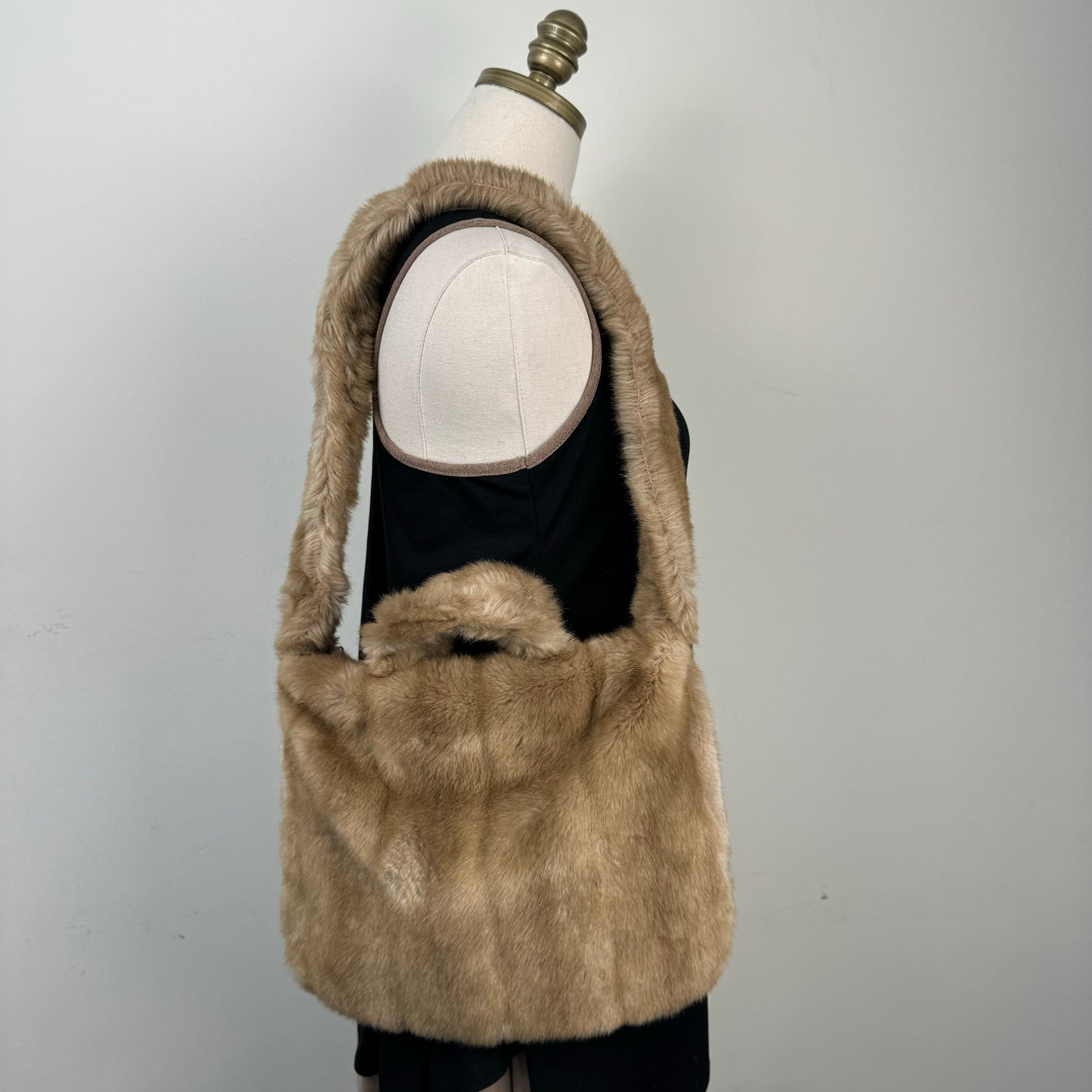 Faux Fur Shoulder Bag