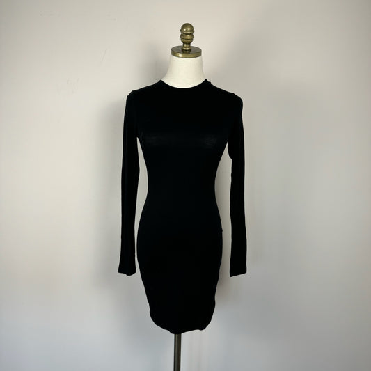 Black Bodycon Fitted Mini Dress