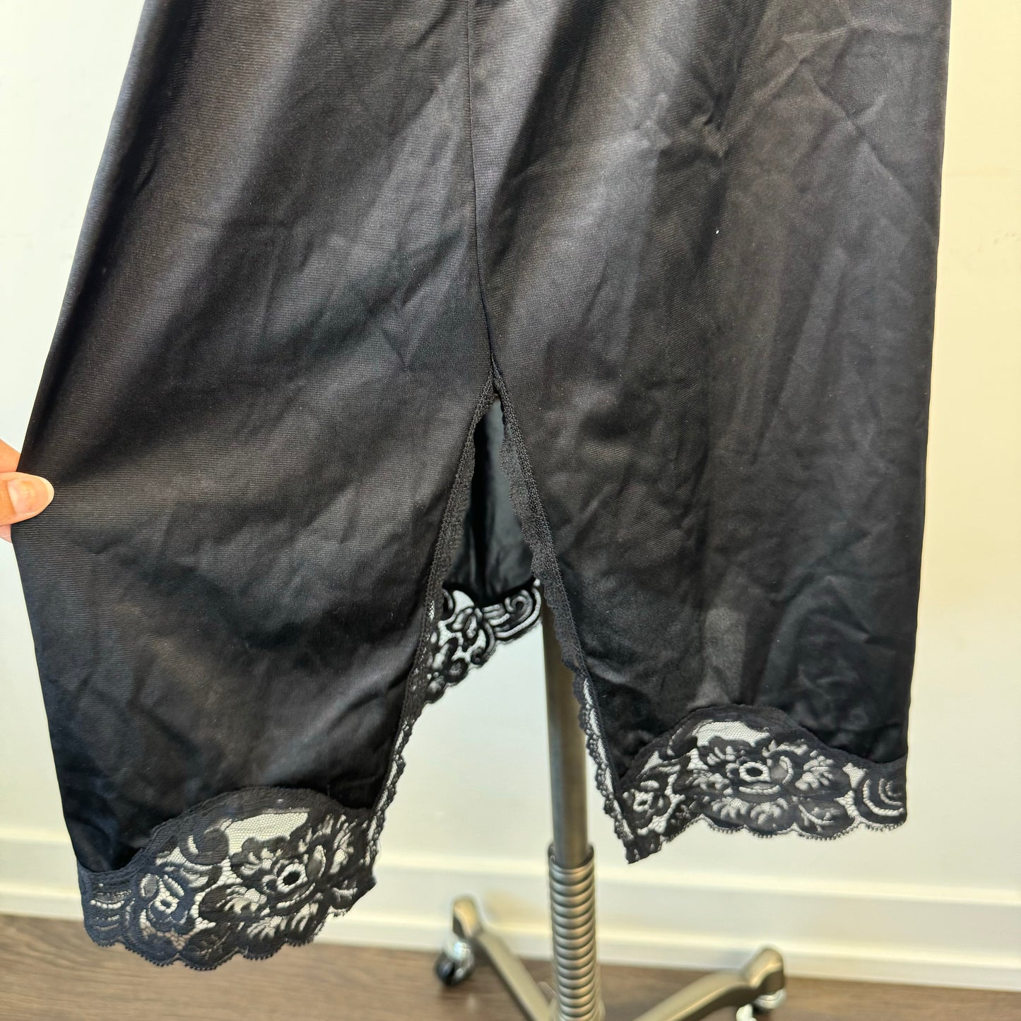 Vintage Lace Trim Slip Skirt