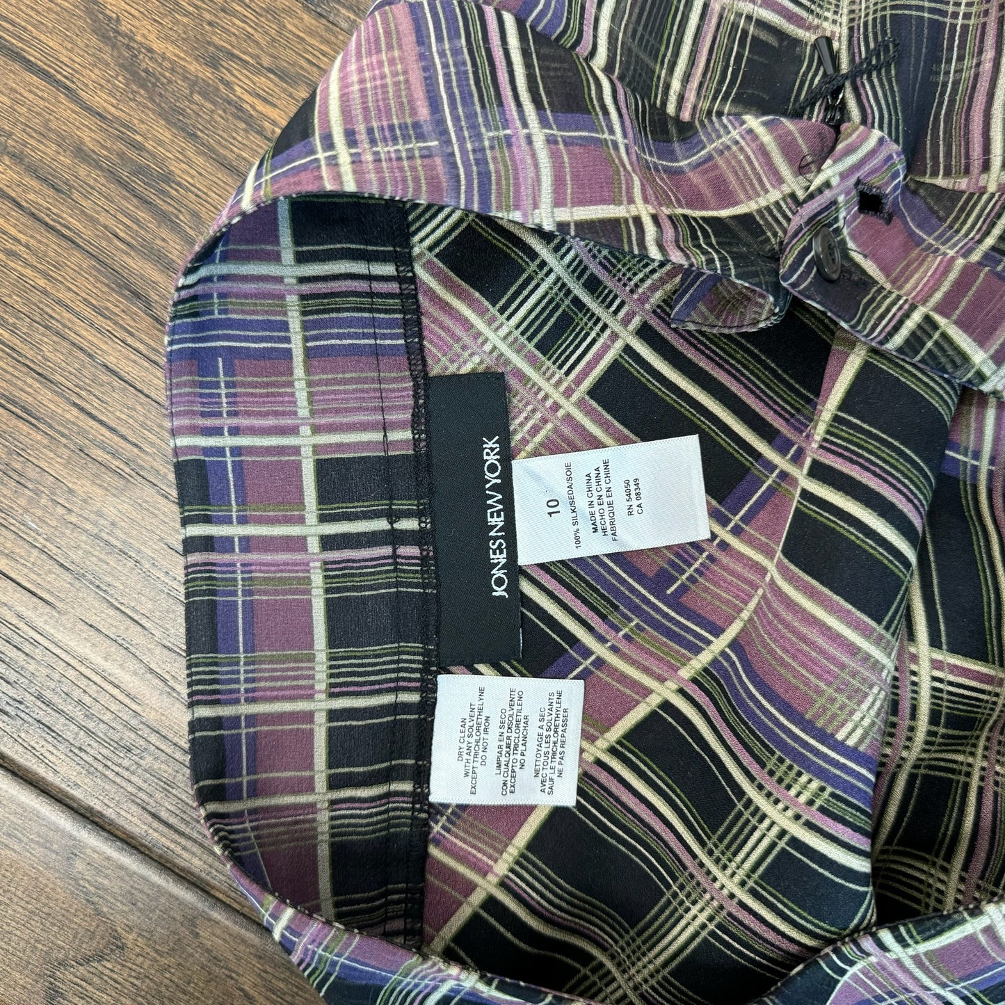Vintage Plaid Chiffon Midi Skirt