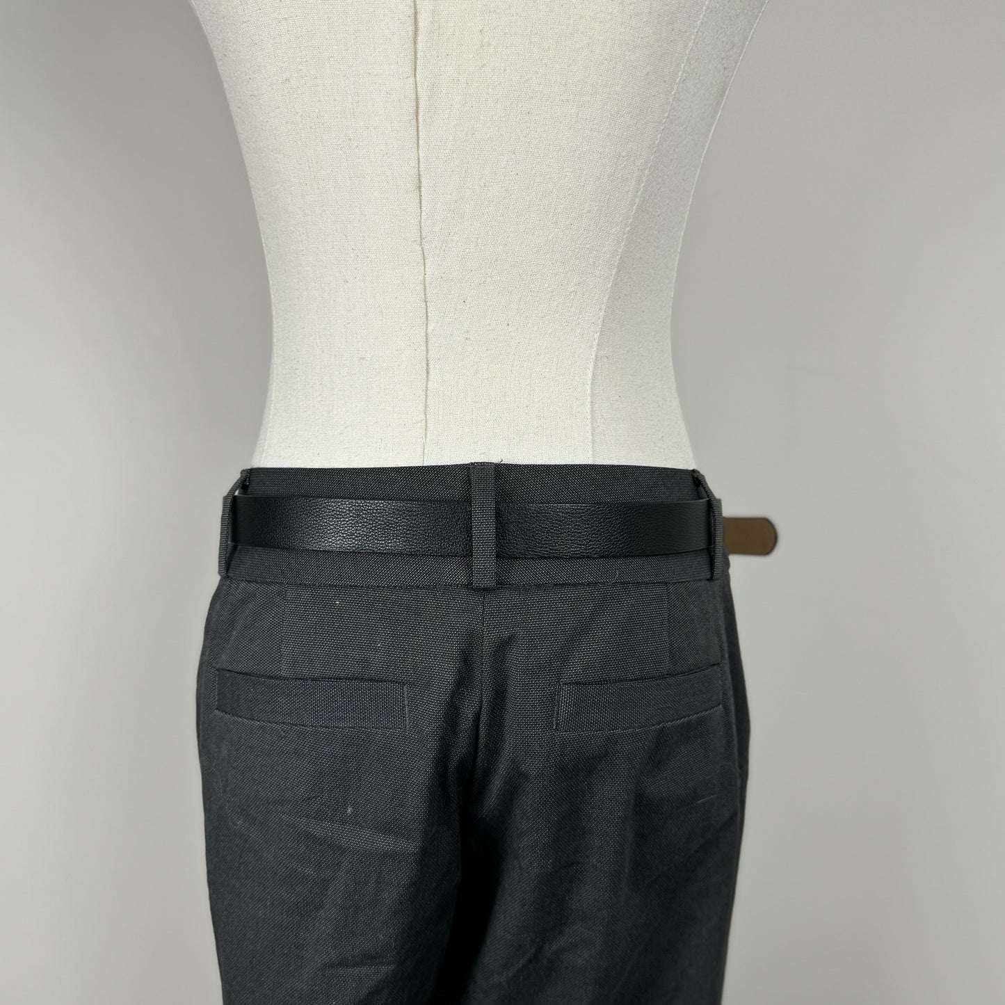 Tommy Black Leather Belt
