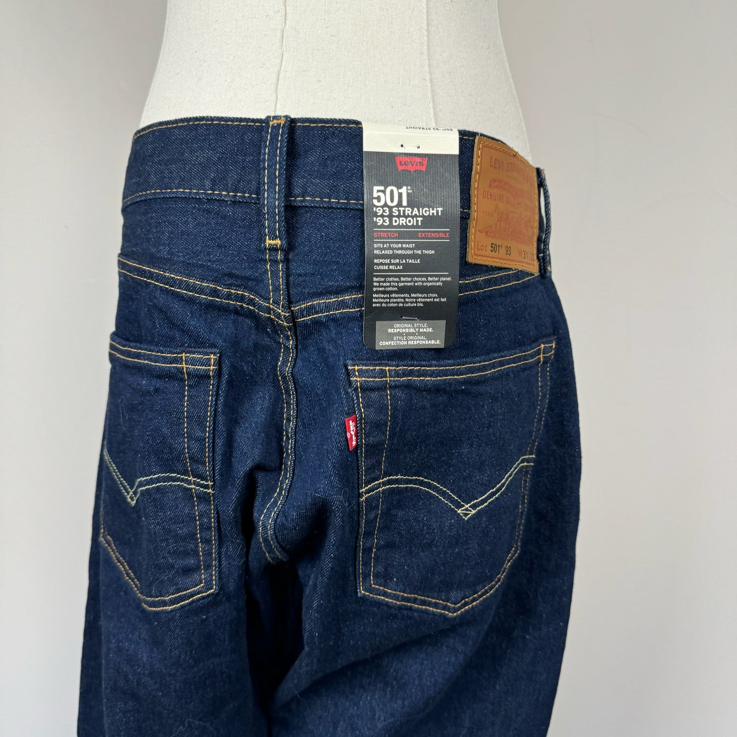 Levi's Dark Wash Straight Leg Jeans