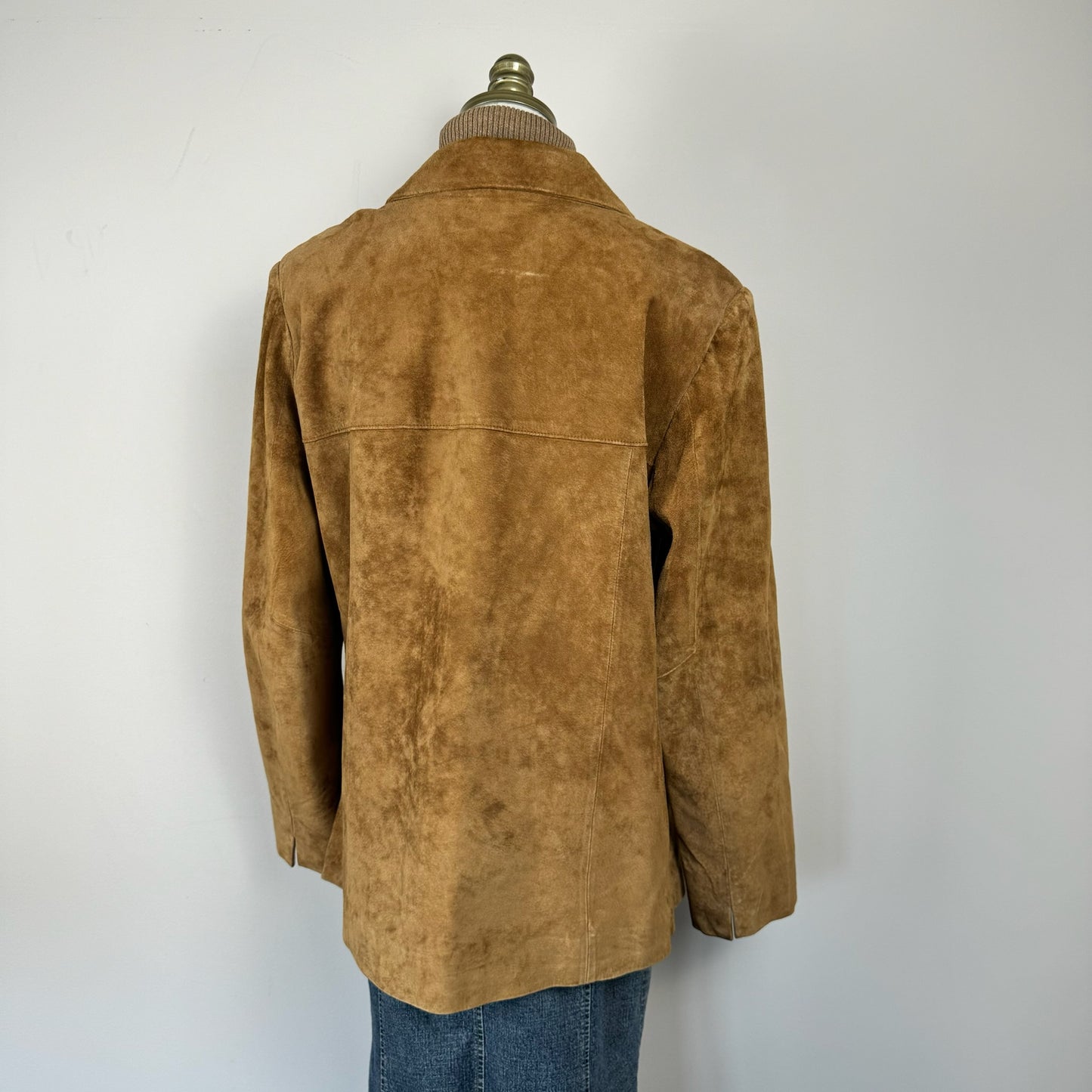 Vintage Suede Tan Leather Jacket