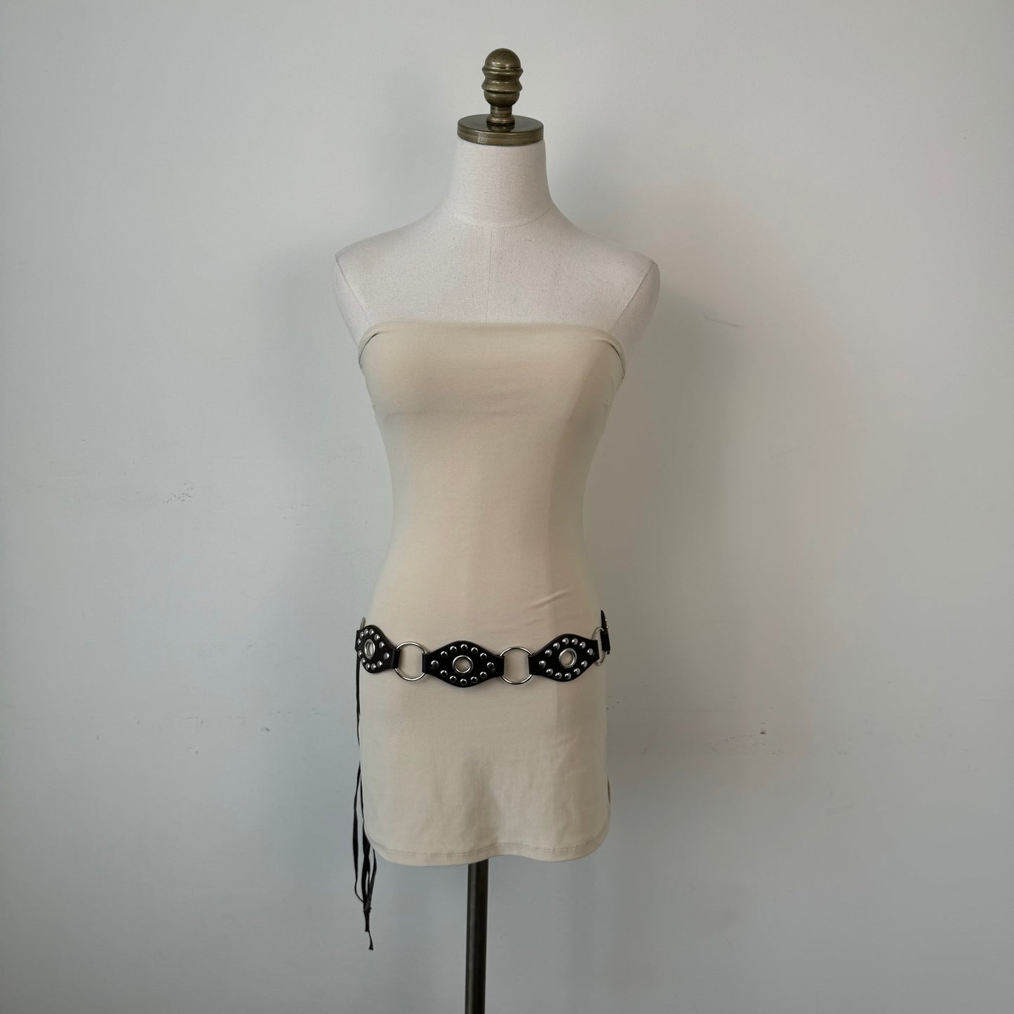 Vintage Cream Fitted Tube Top