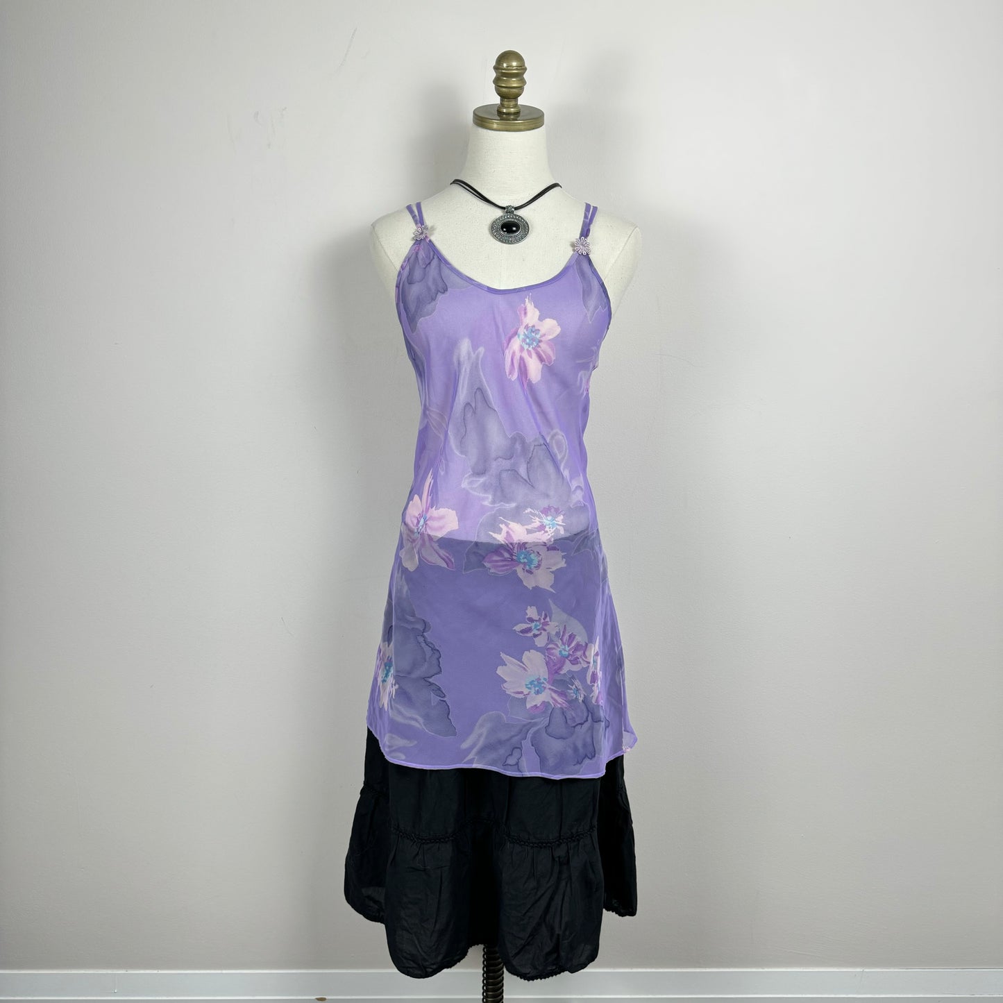 Vintage La Vie En Rose Semi Sheer Slip