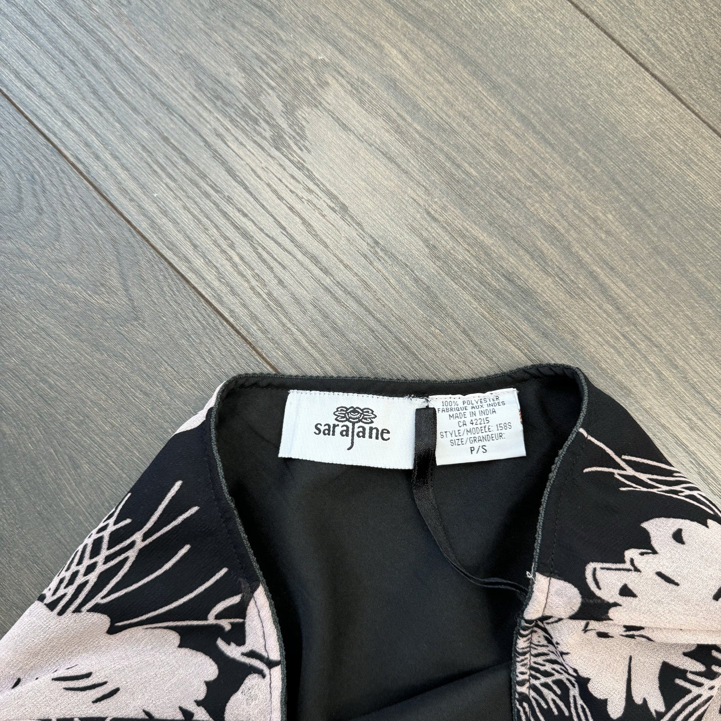 Vintage Floral Mesh Maxi Skirt – view 6