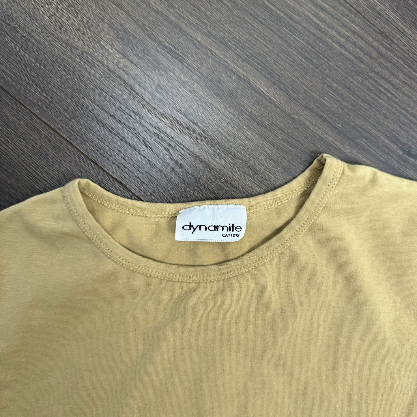 Vintage Camel High Neck Short Sleeve Top – view 8