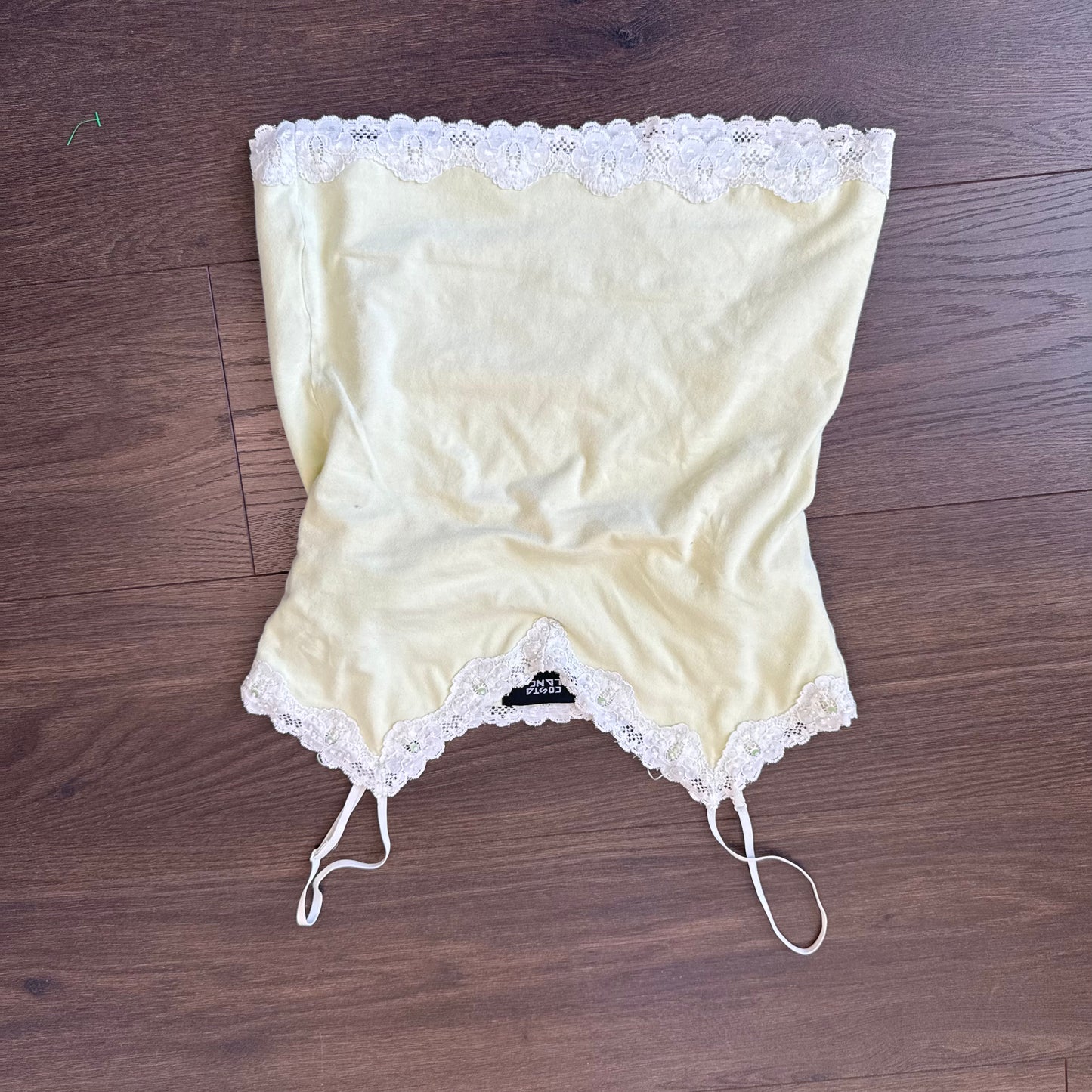 Pastel Green Lace Trim Cami Top