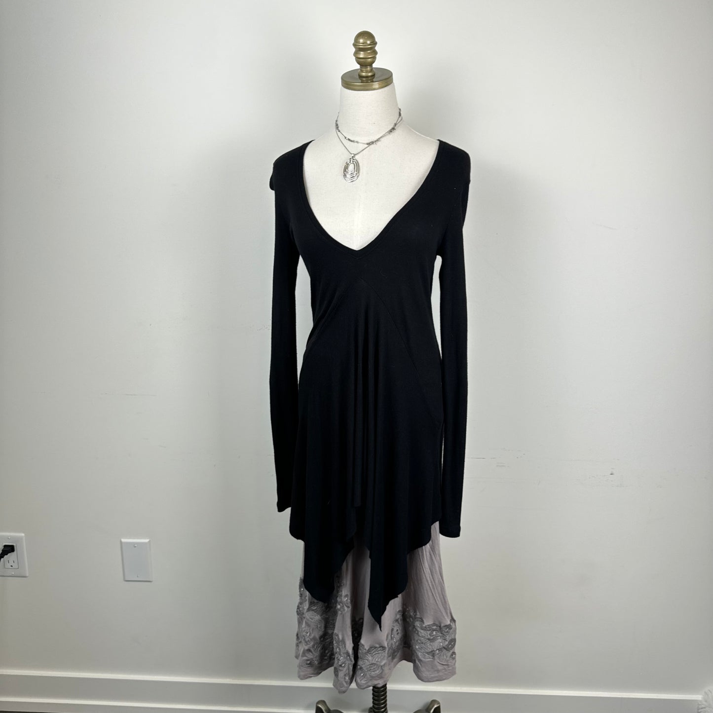 BCBG Black Pixie Long Dress