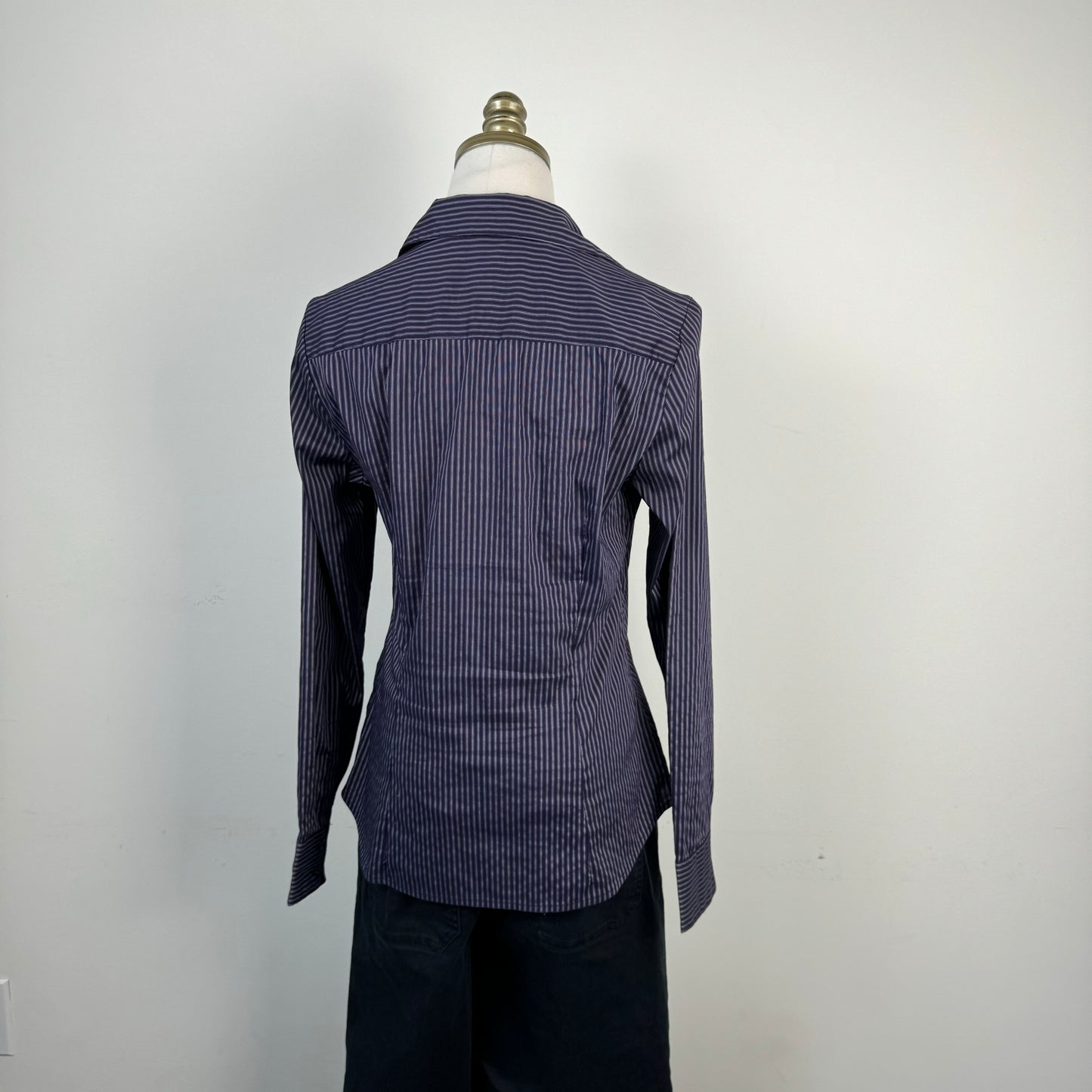 Purple Striped Button Up Shirt