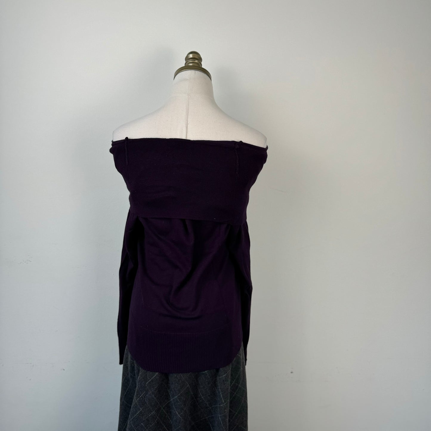 Purple Off The Shoulder Sweater