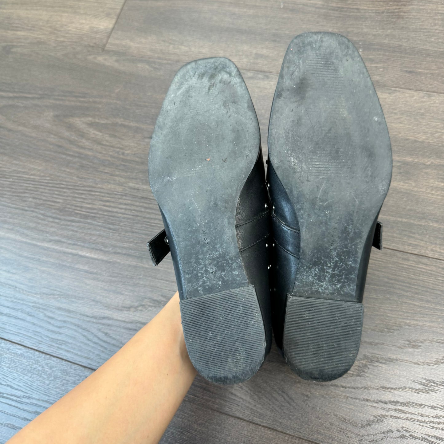 Black Studded Ballet Flats (US 7.5/8)