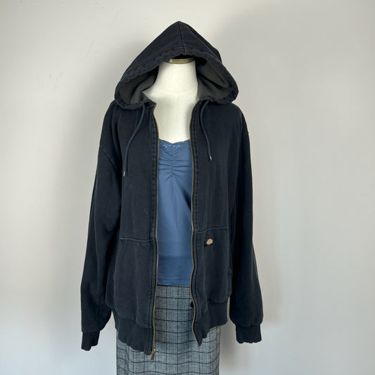 Dickies Black Oversized Zip Up Hoodie