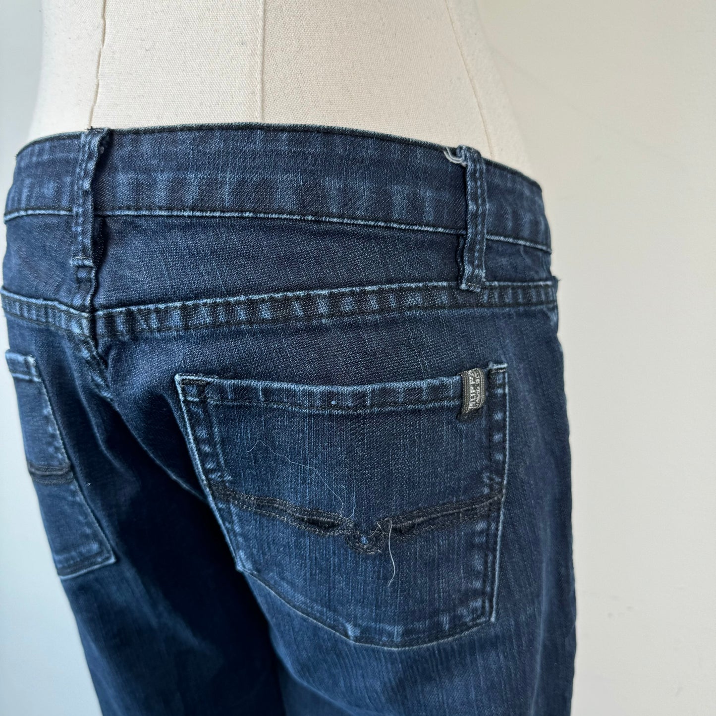 Dark Wash Low Rise Bootcut Jeans