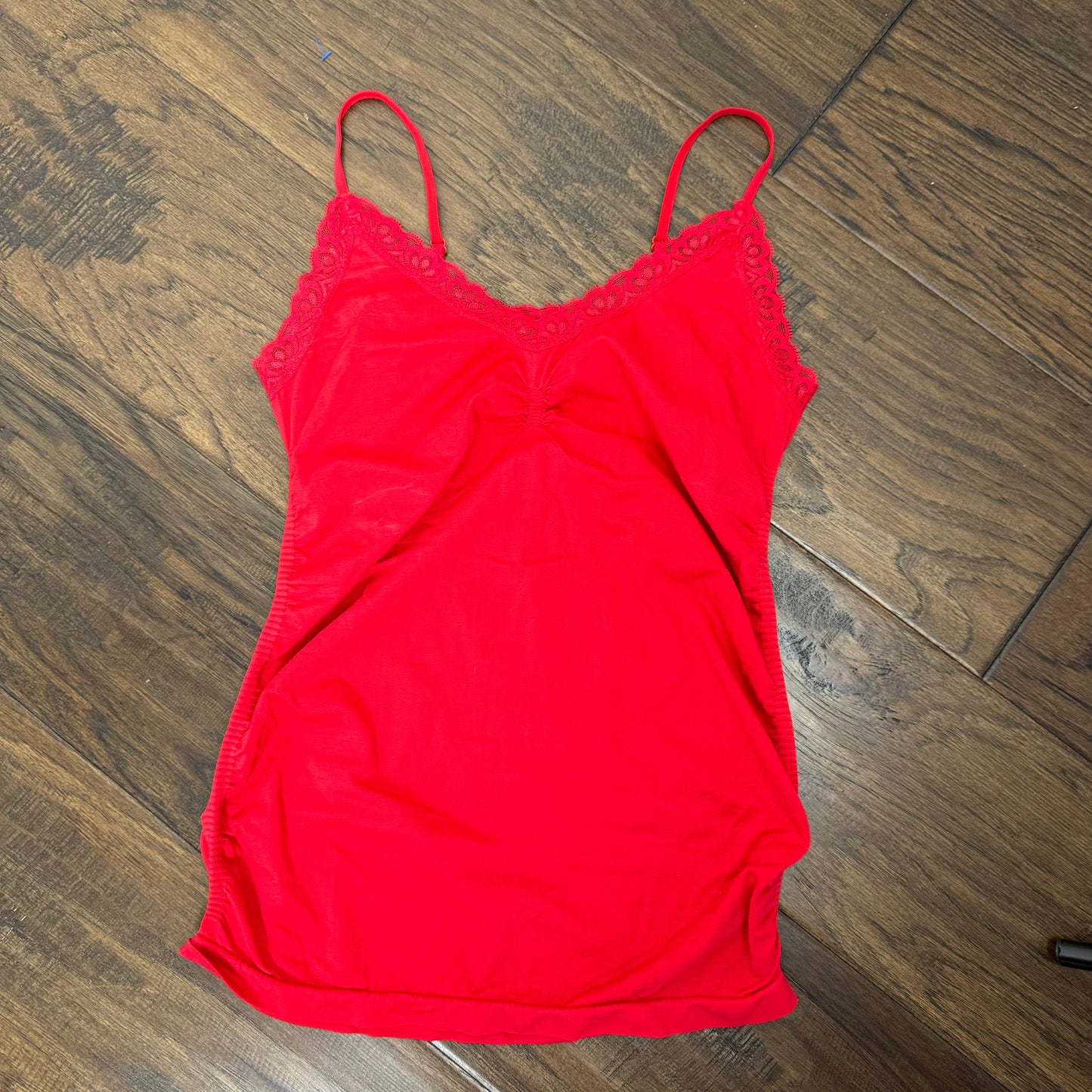 Red Lace Trim Cami