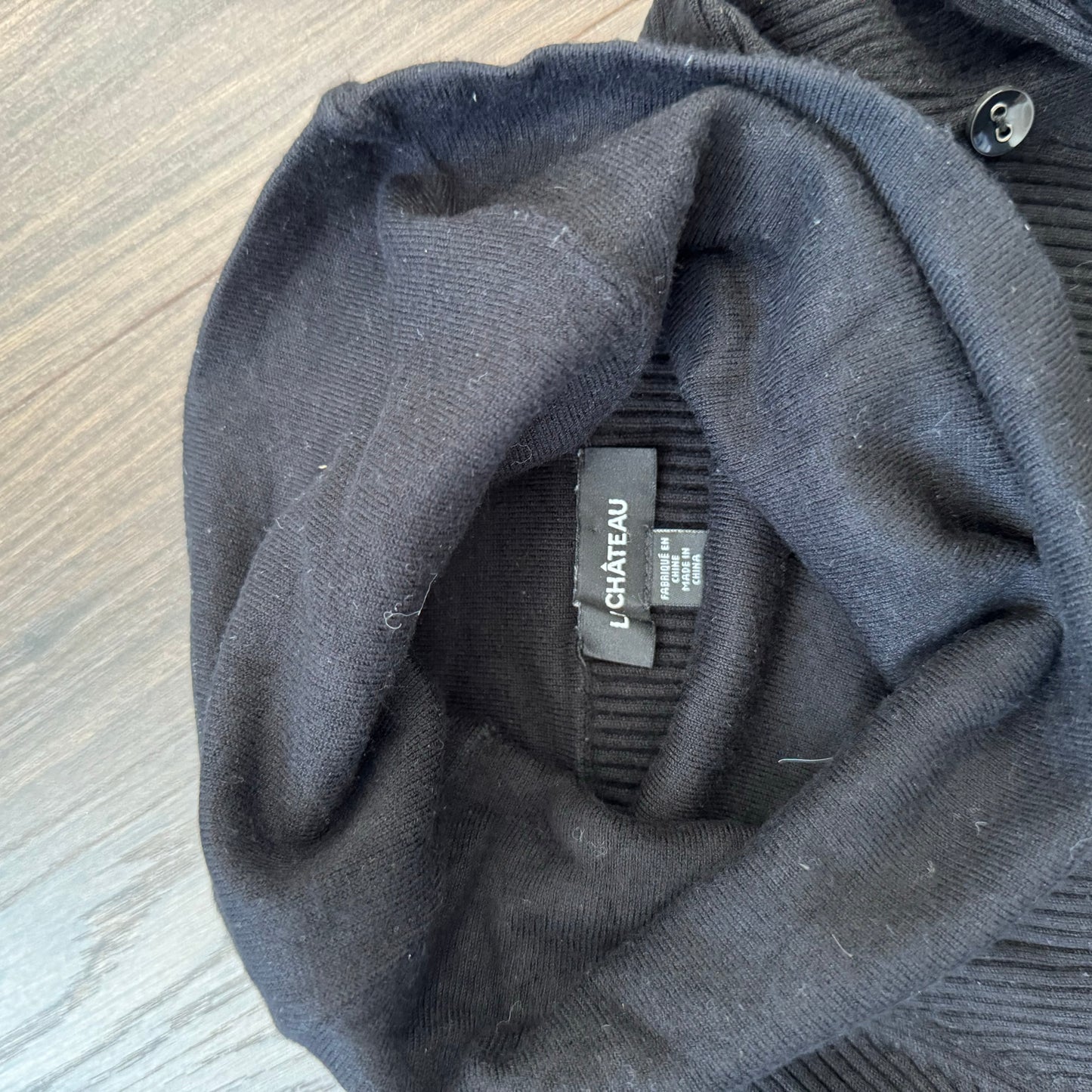 Black Fitted Turtleneck Sweater