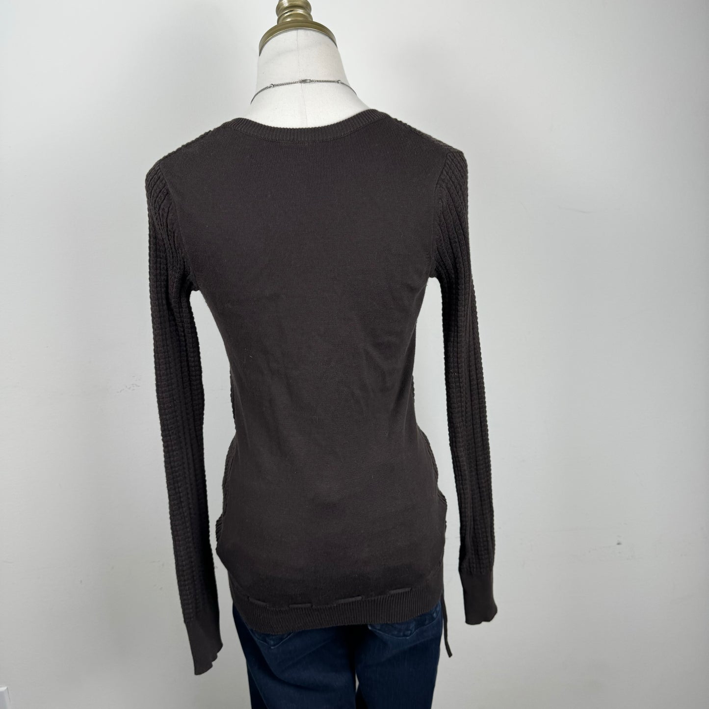 Esprit Brown Fitted Button Up Cardigan