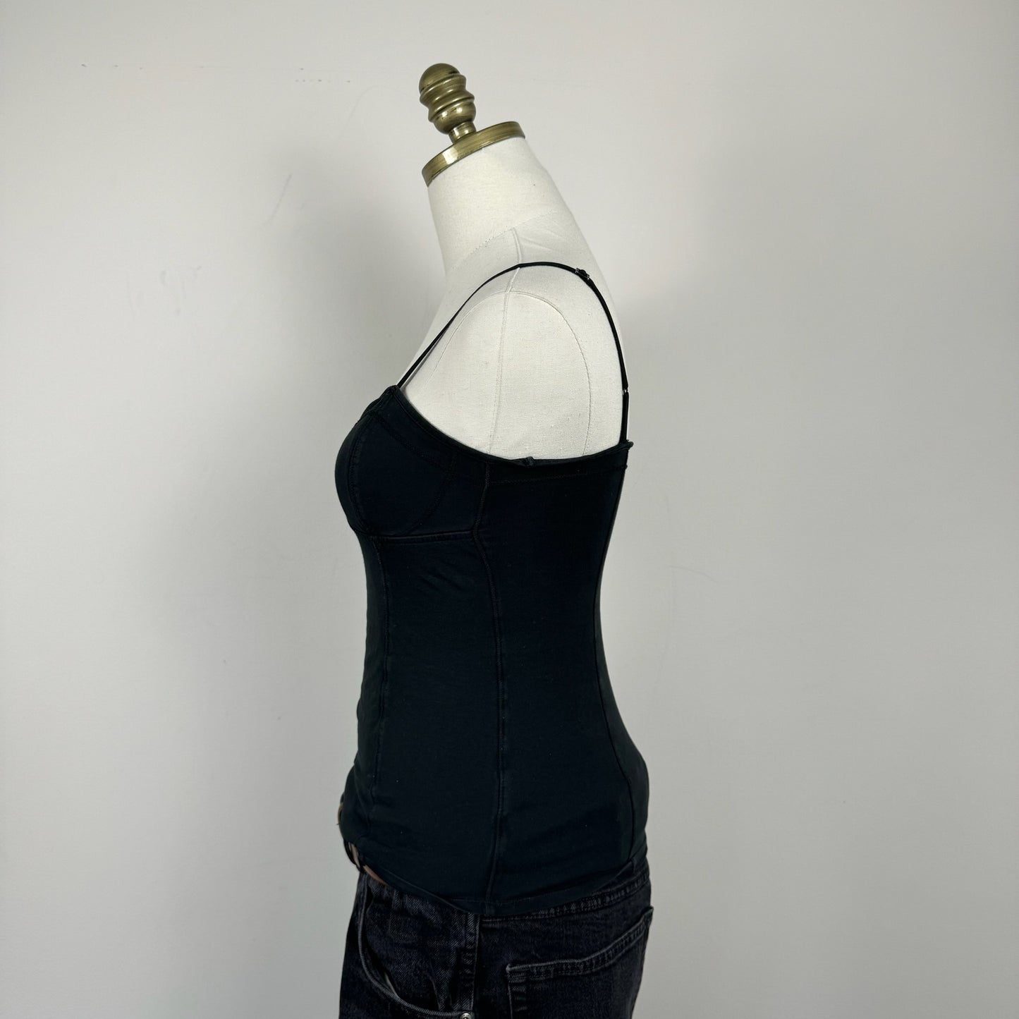 Black Bustier Fitted Cami