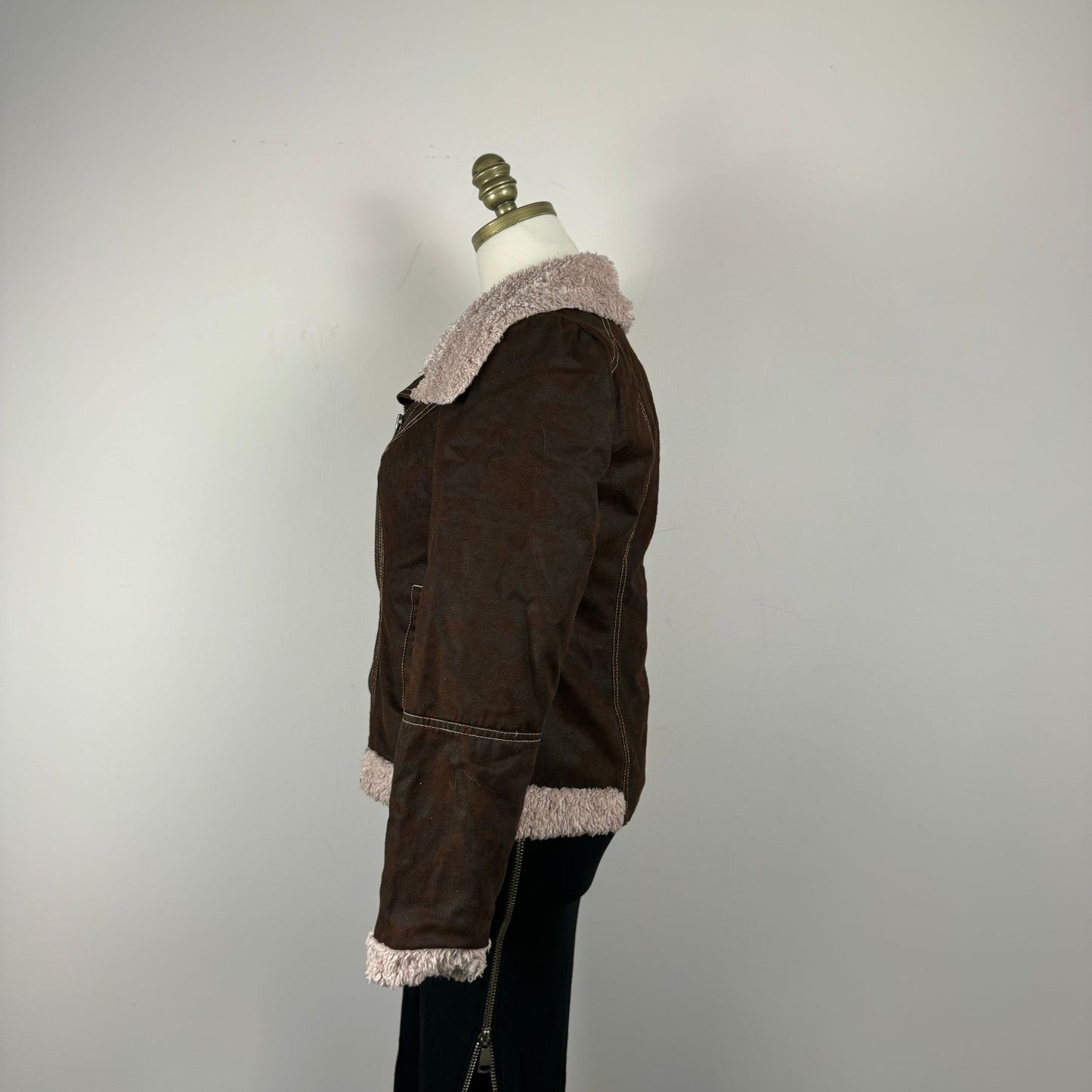 Vintage Shearling Suede Jacket