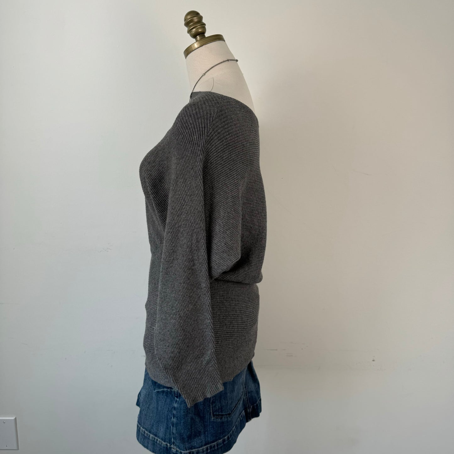 Grey Dolman Sweater