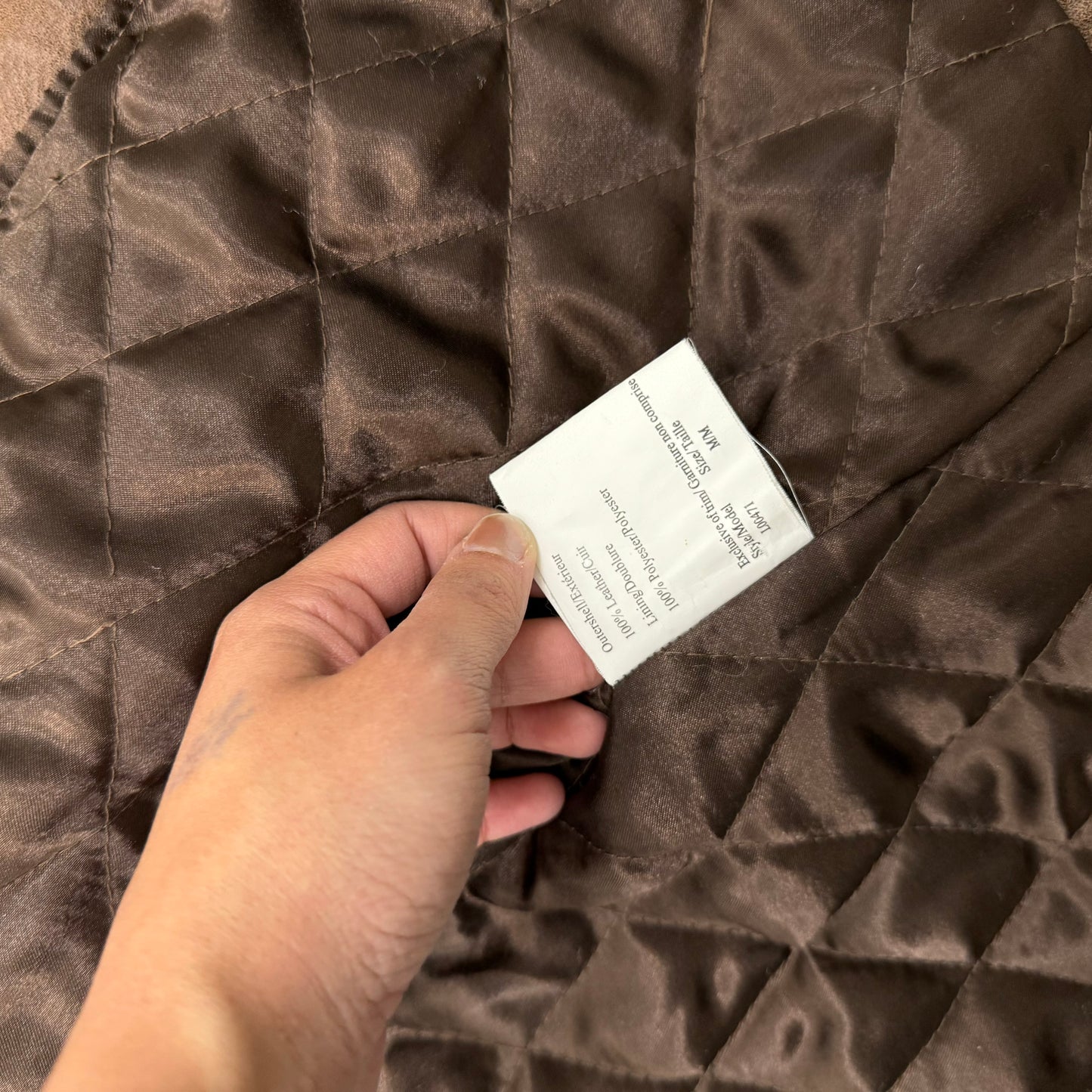 Vintage Genuine Suede Leather Zip Jacket