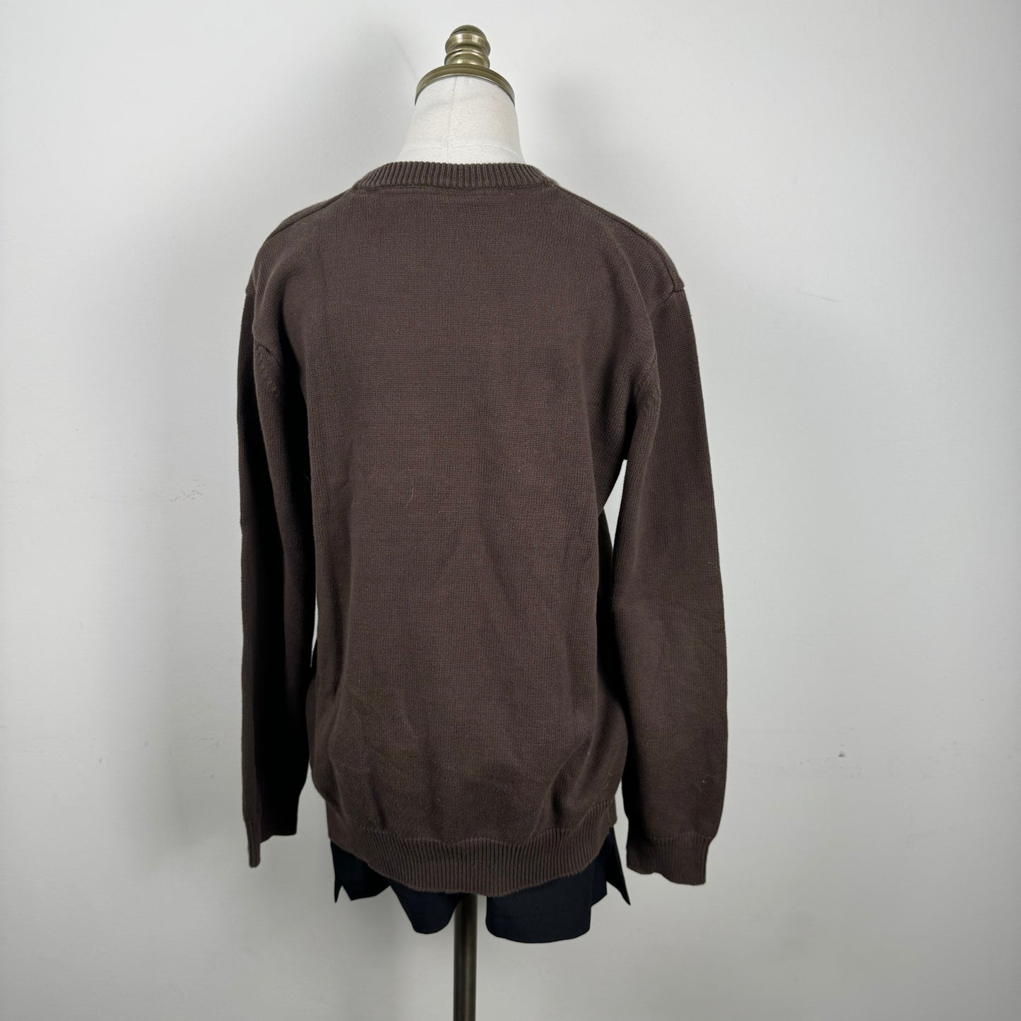 Brown Oversized Crewneck Sweater
