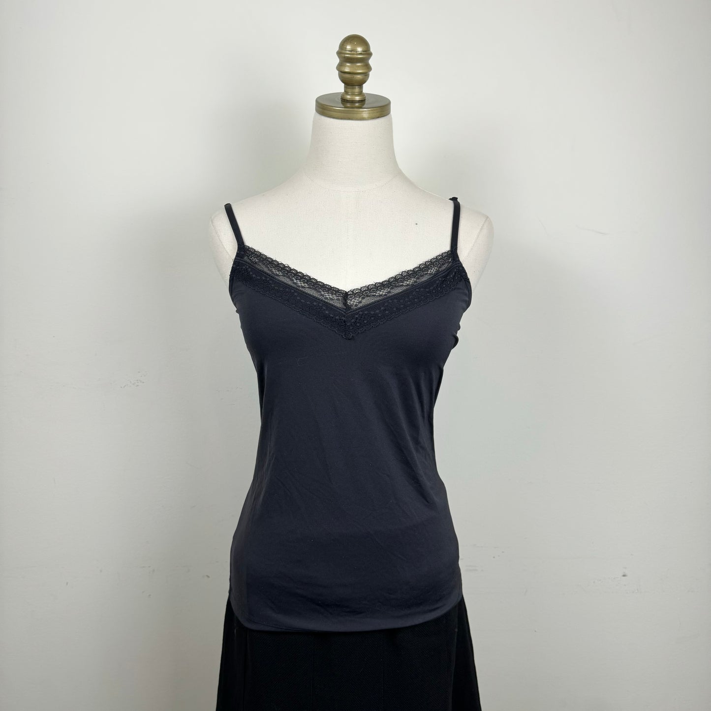 Black Lace Trim Cami