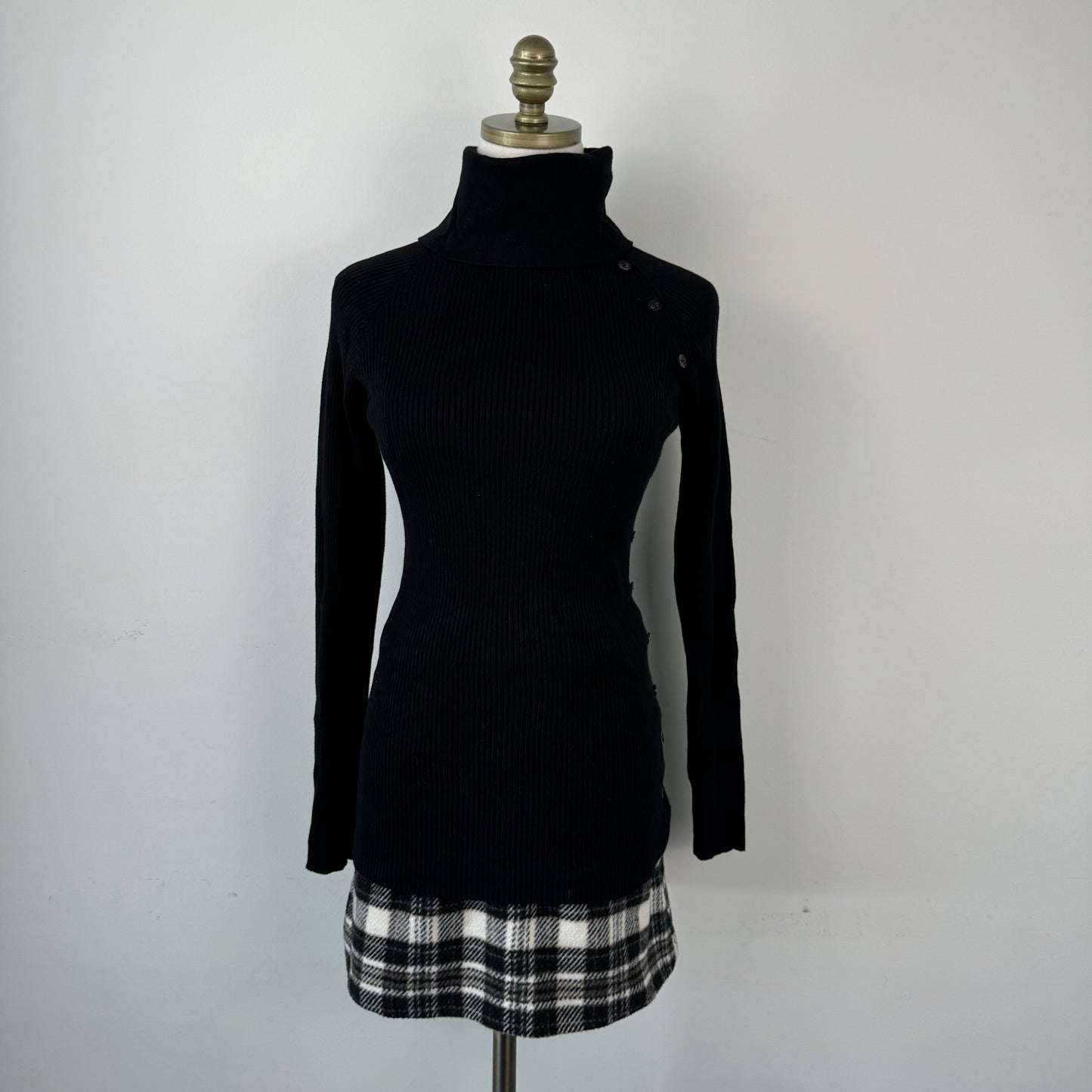 Abercrombie Plaid Knit Mini Skirt