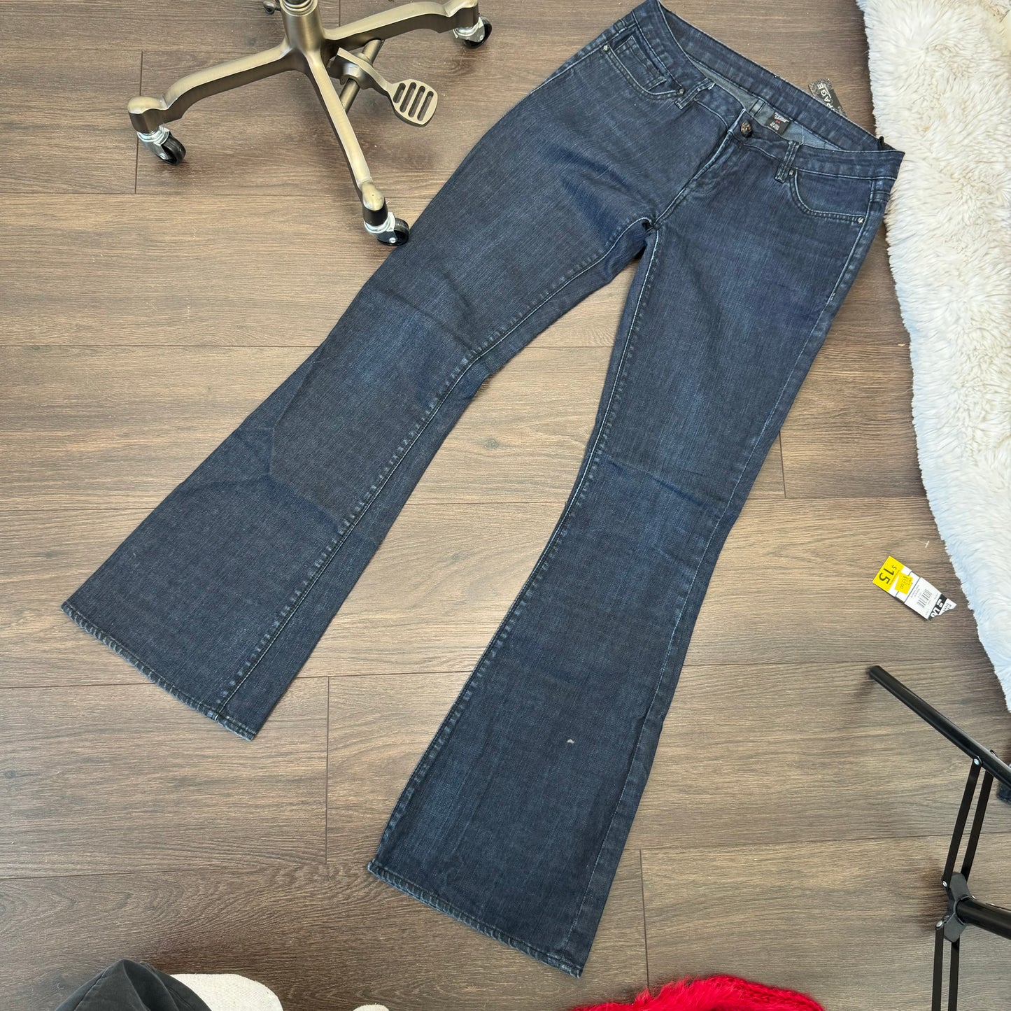 Dark Wash Low Rise Bootcut Jeans