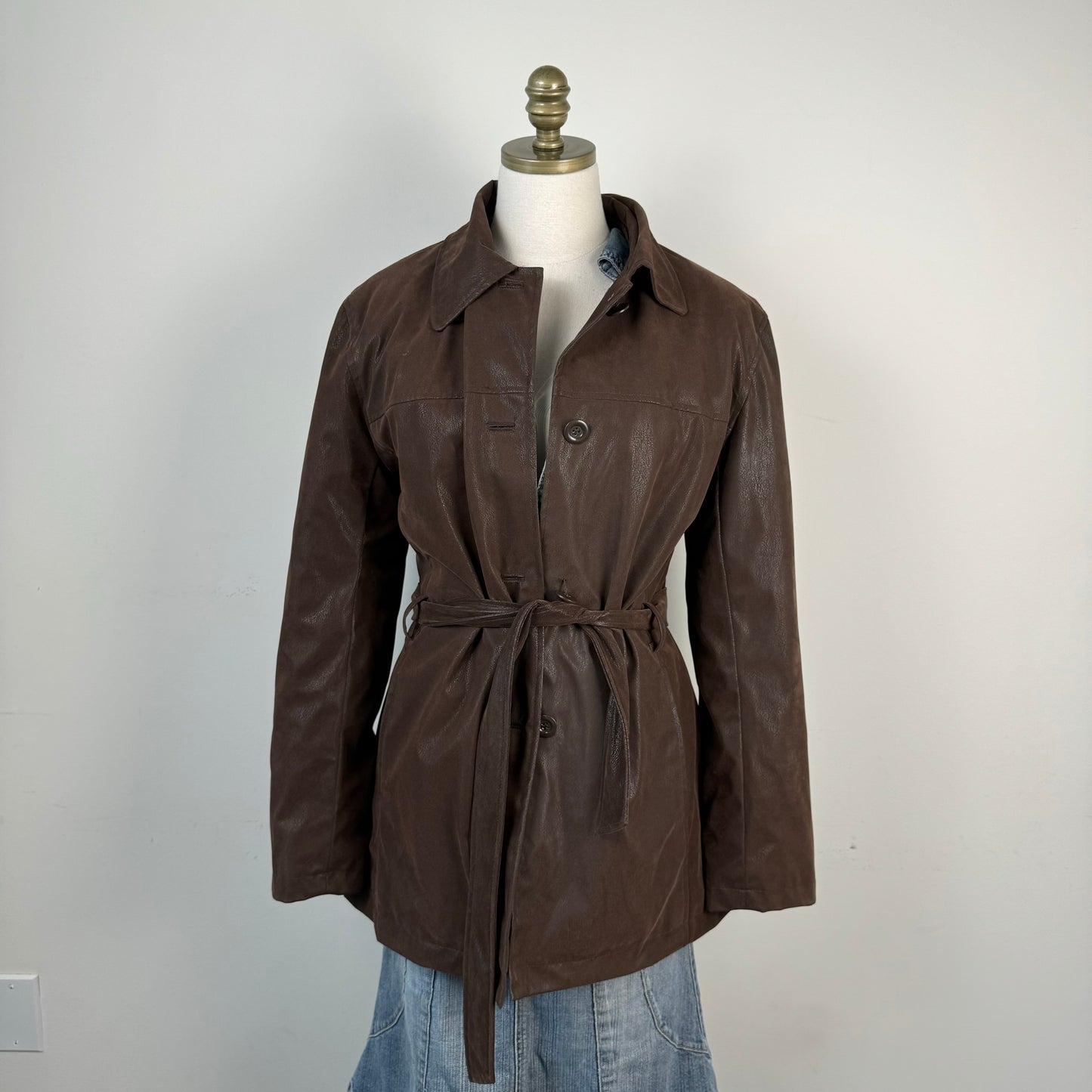 Vintage Faux Suede Brown Jacket
