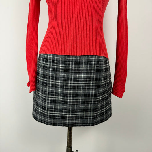 Vintage Plaid Mini Skirt