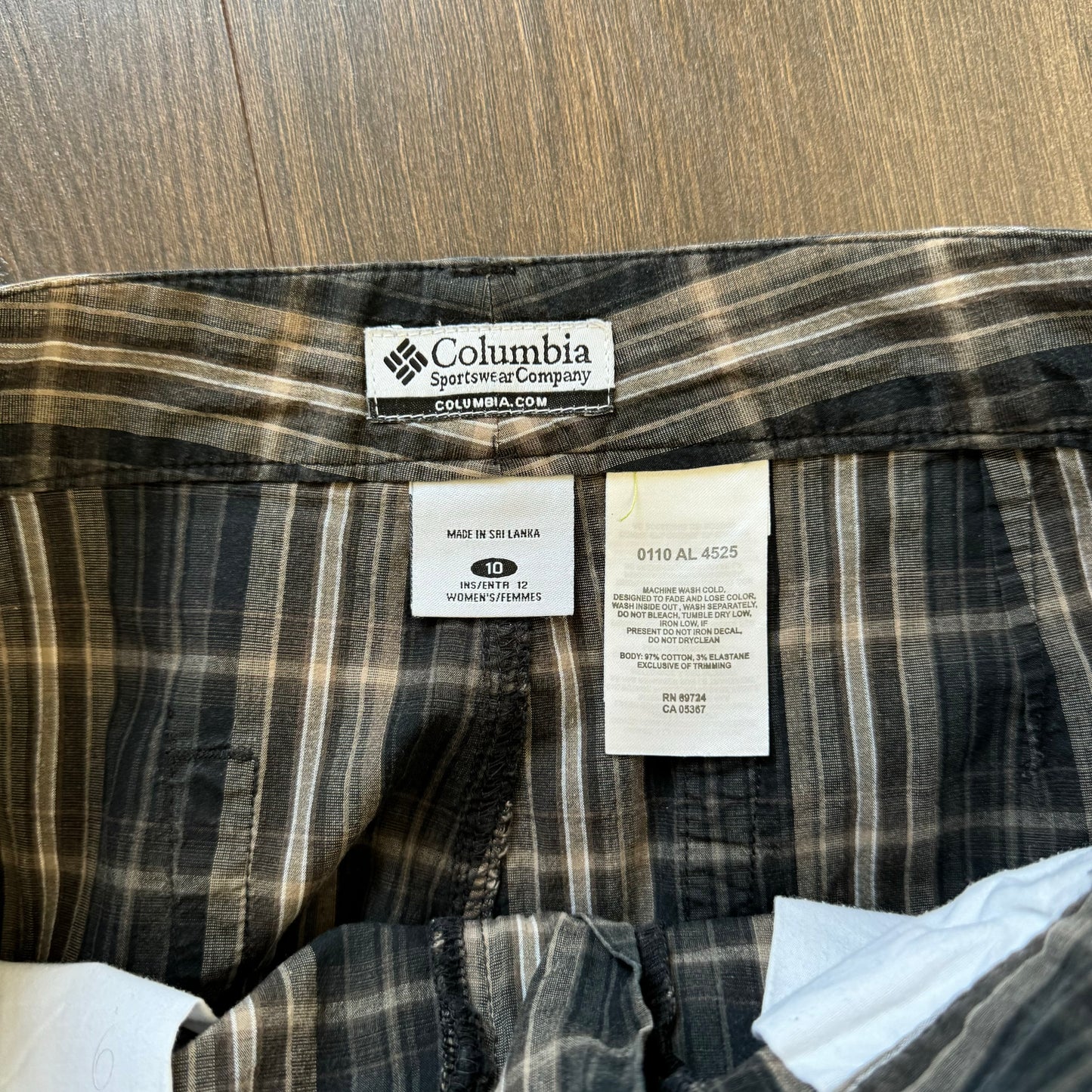 Columbia Brown Plaid Bermuda Shorts