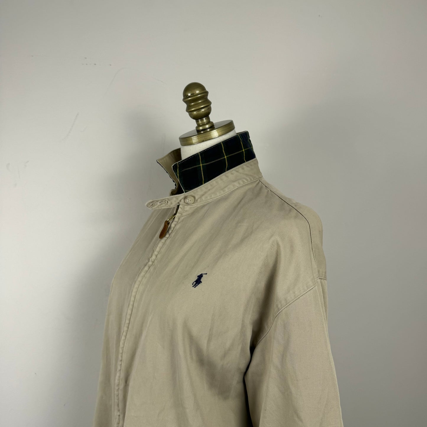 Vintage Polo Beige Harrington Jacket