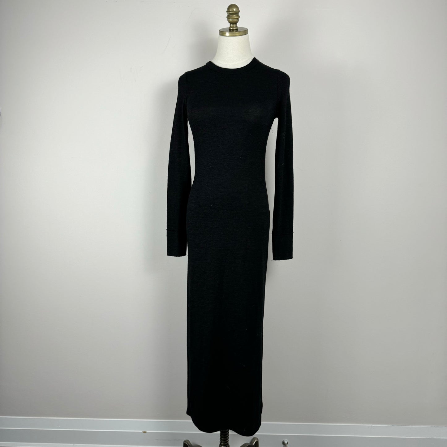 French Connection Black Knit Maxi Dress