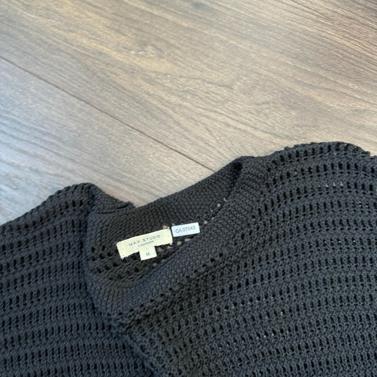 Black Off Shoulder Knit Poncho