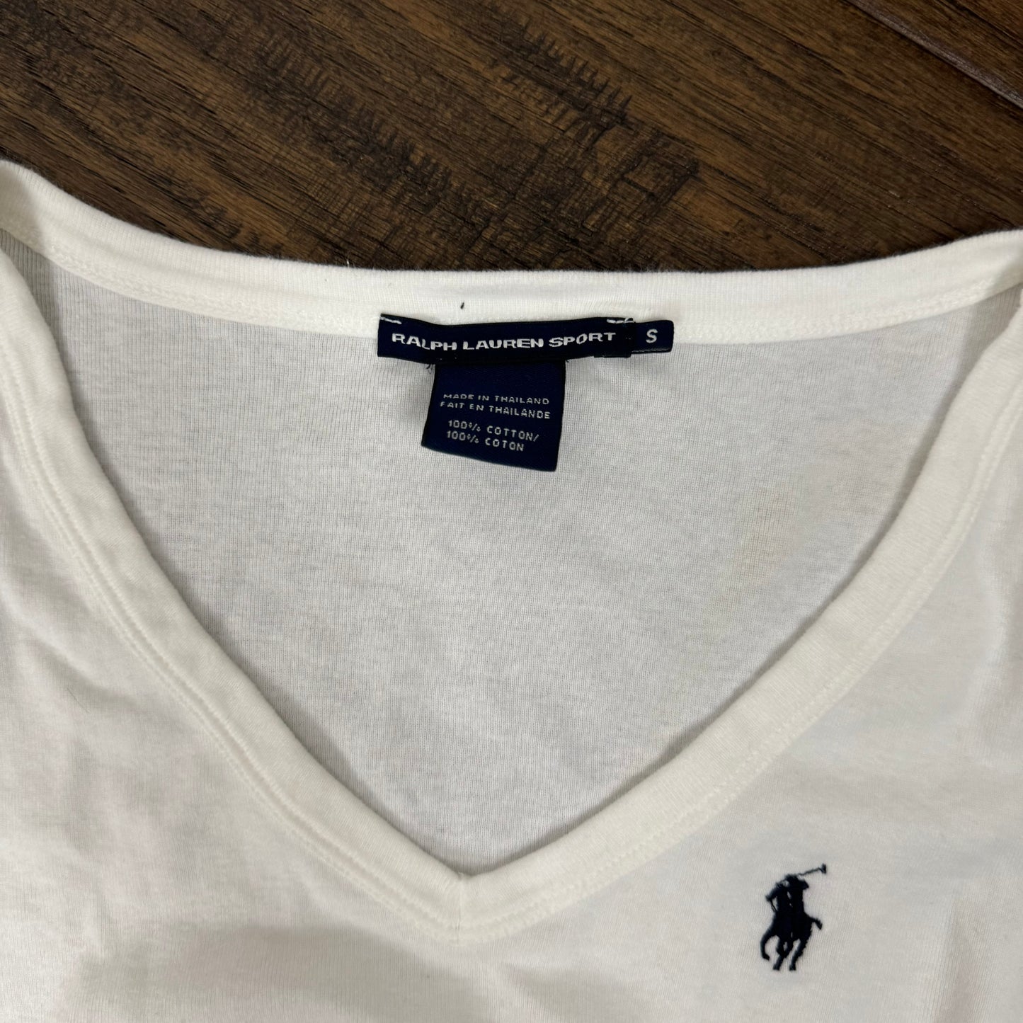 White Polo Ralph Lauren Knit Top